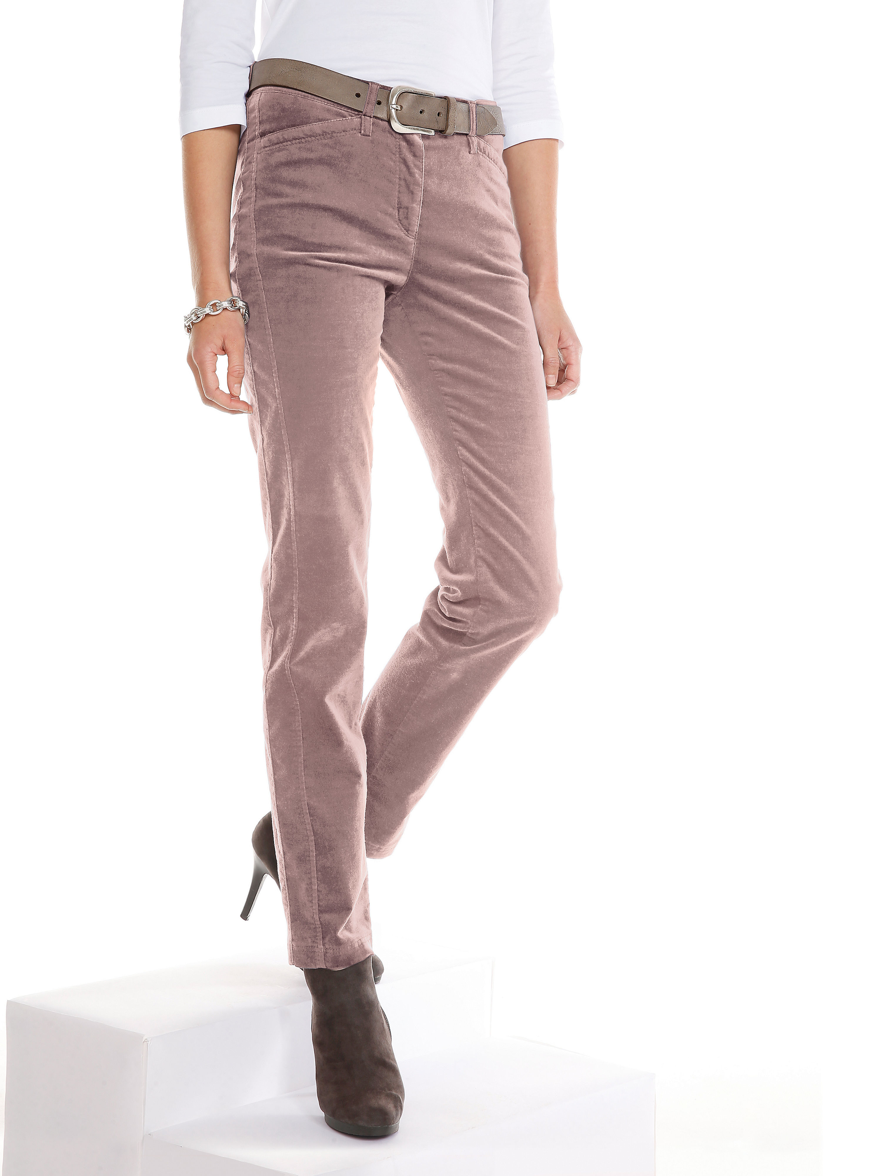 Image of Trousers Toni pale pink