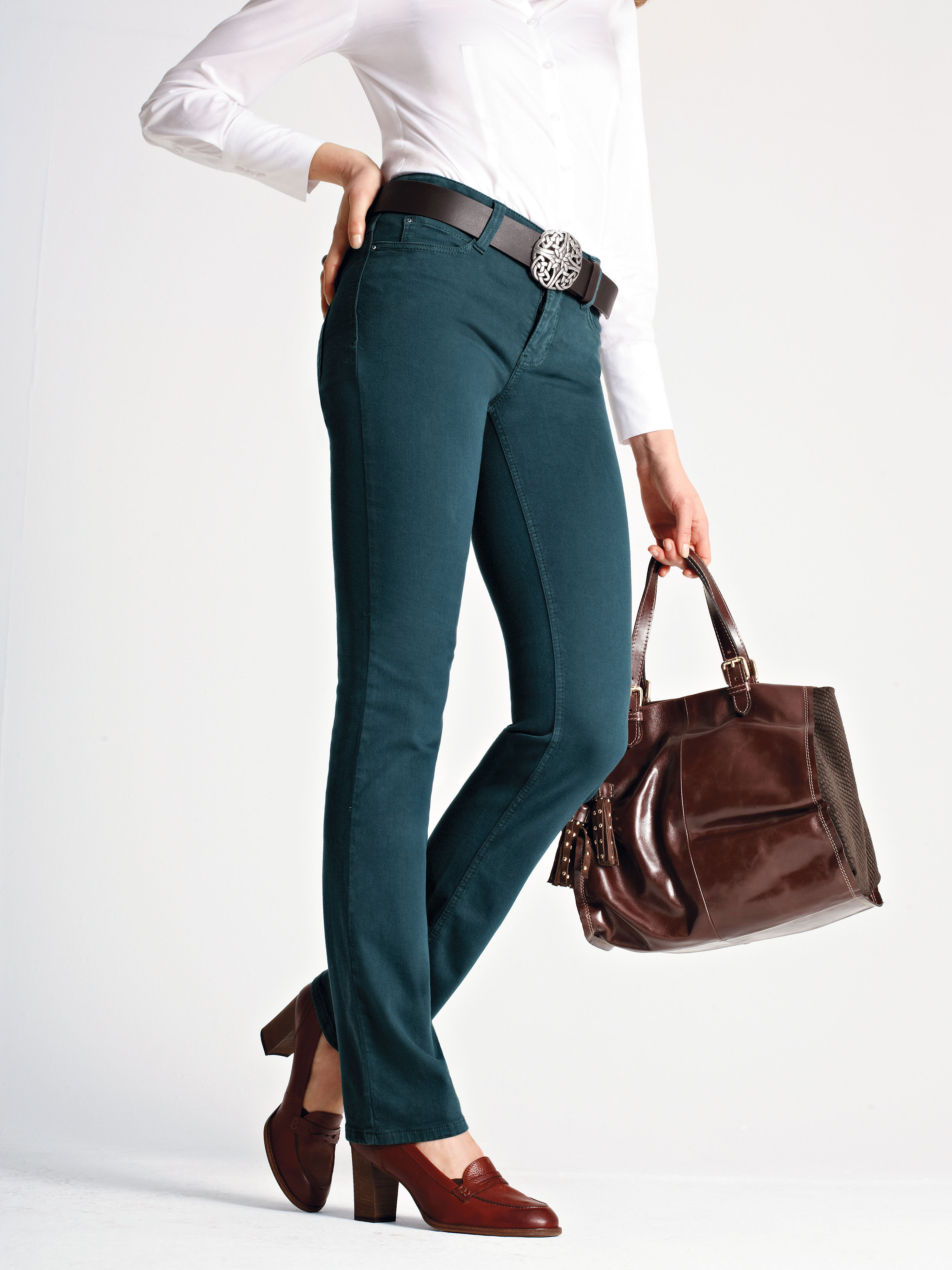 Image of Jeans, Inch 32 Mac turquoise size: 14