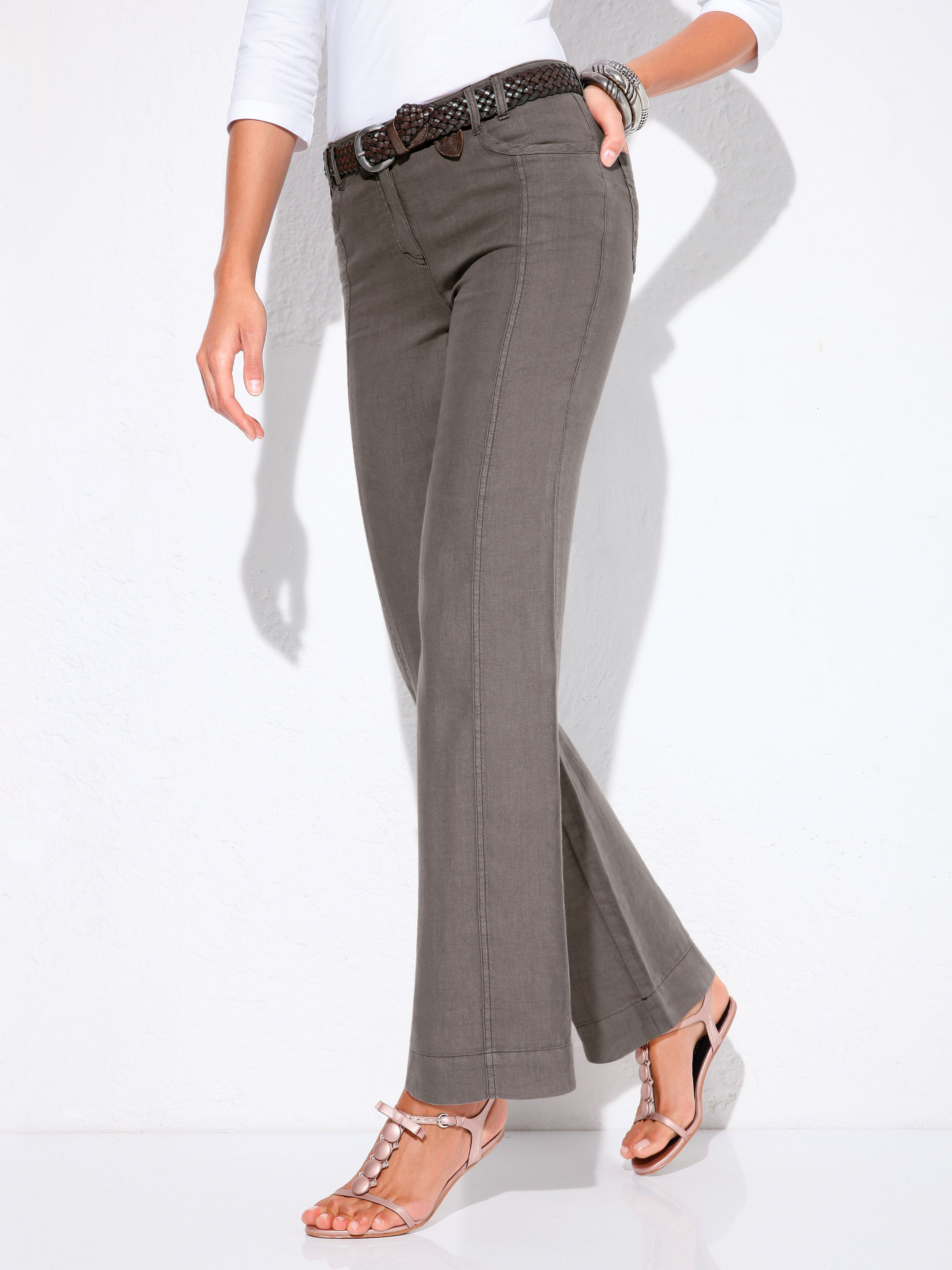 Image of Trousers Peter Hahn brown size: 22