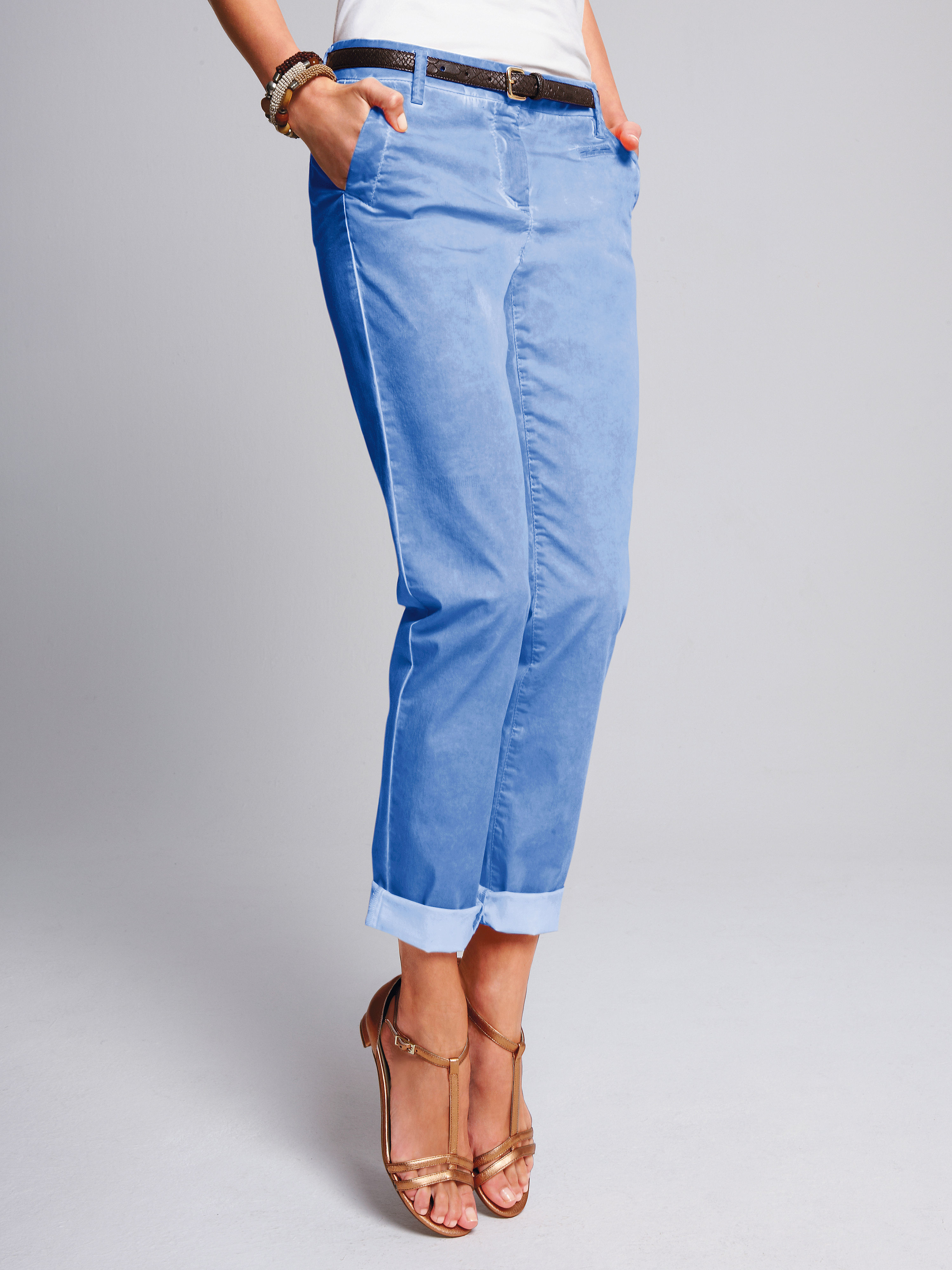 Image of Trousers Looxent blue size: 22