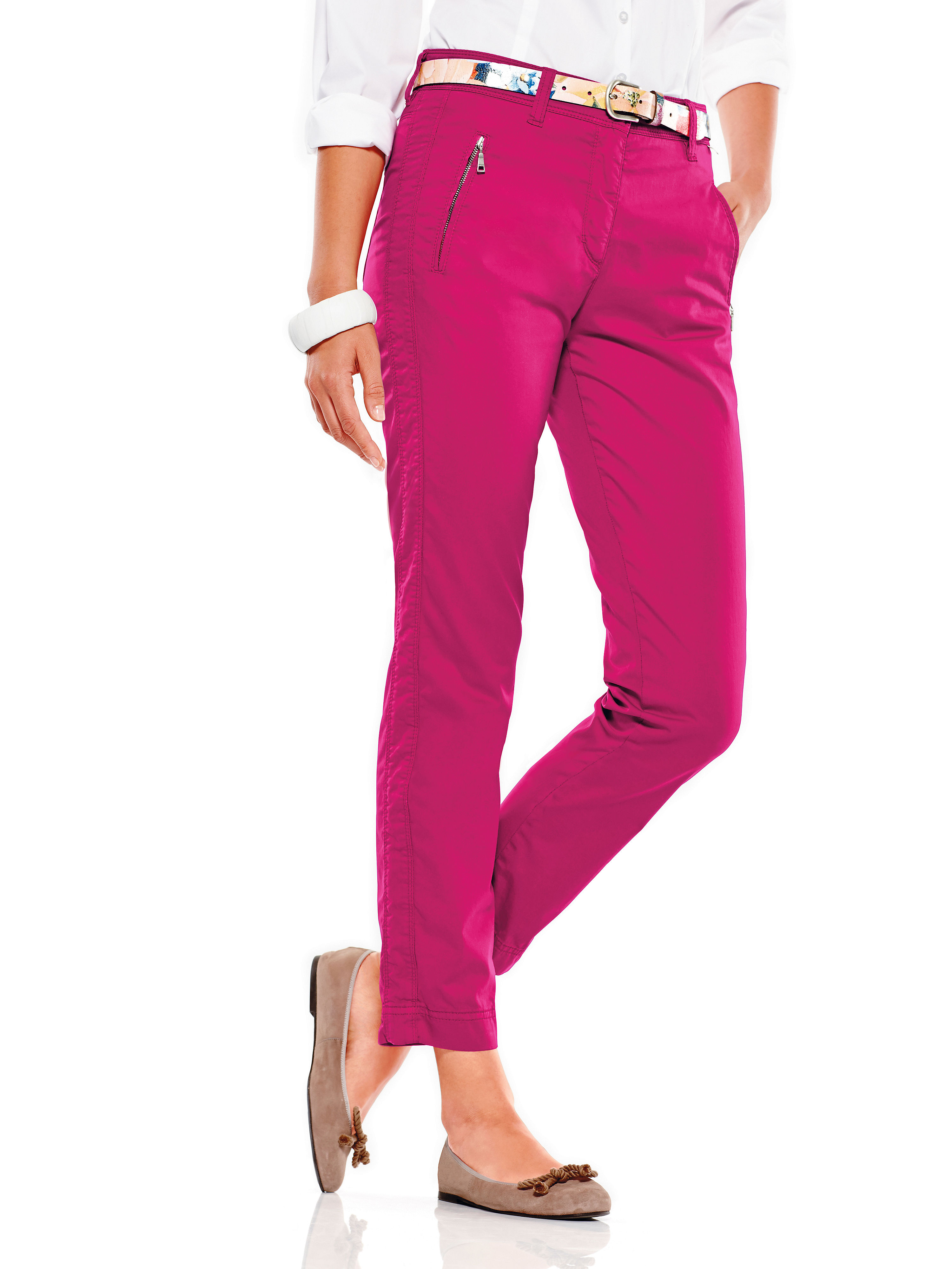 Image of Trousers Brax Feel Good bright pink size: 12