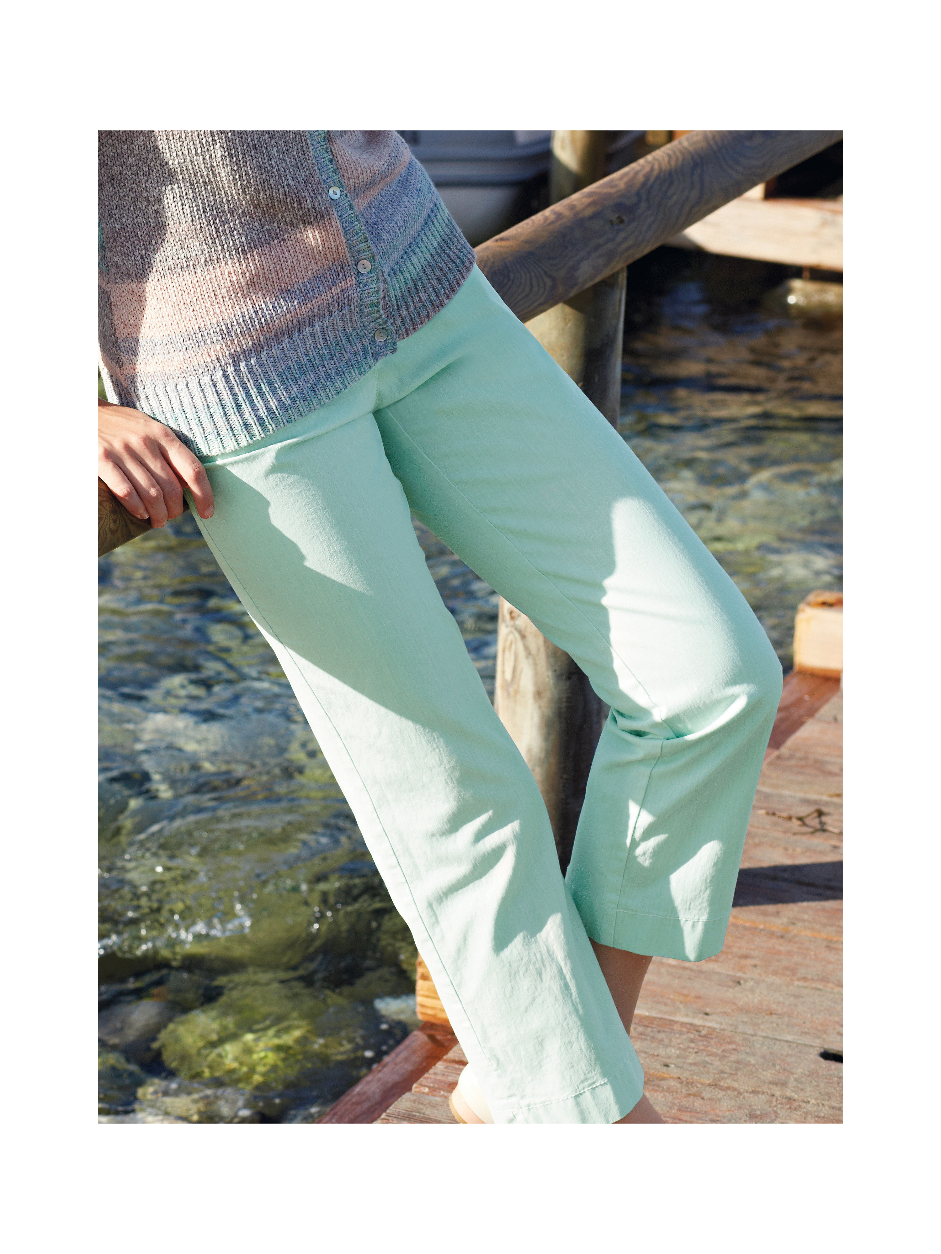 Image of Cropped trousers Peter Hahn green
