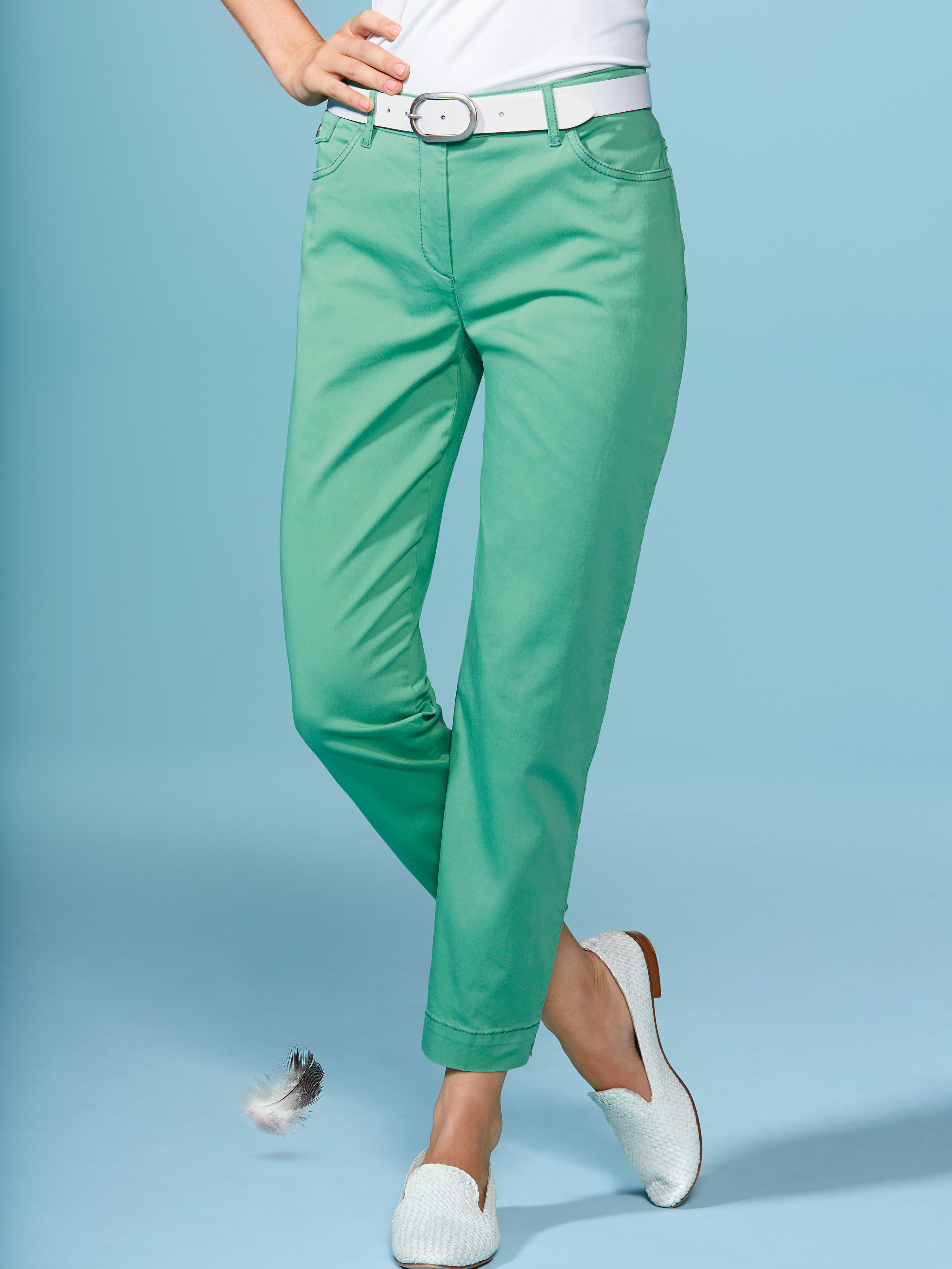 Image of 7/8 trousers Vanilia green