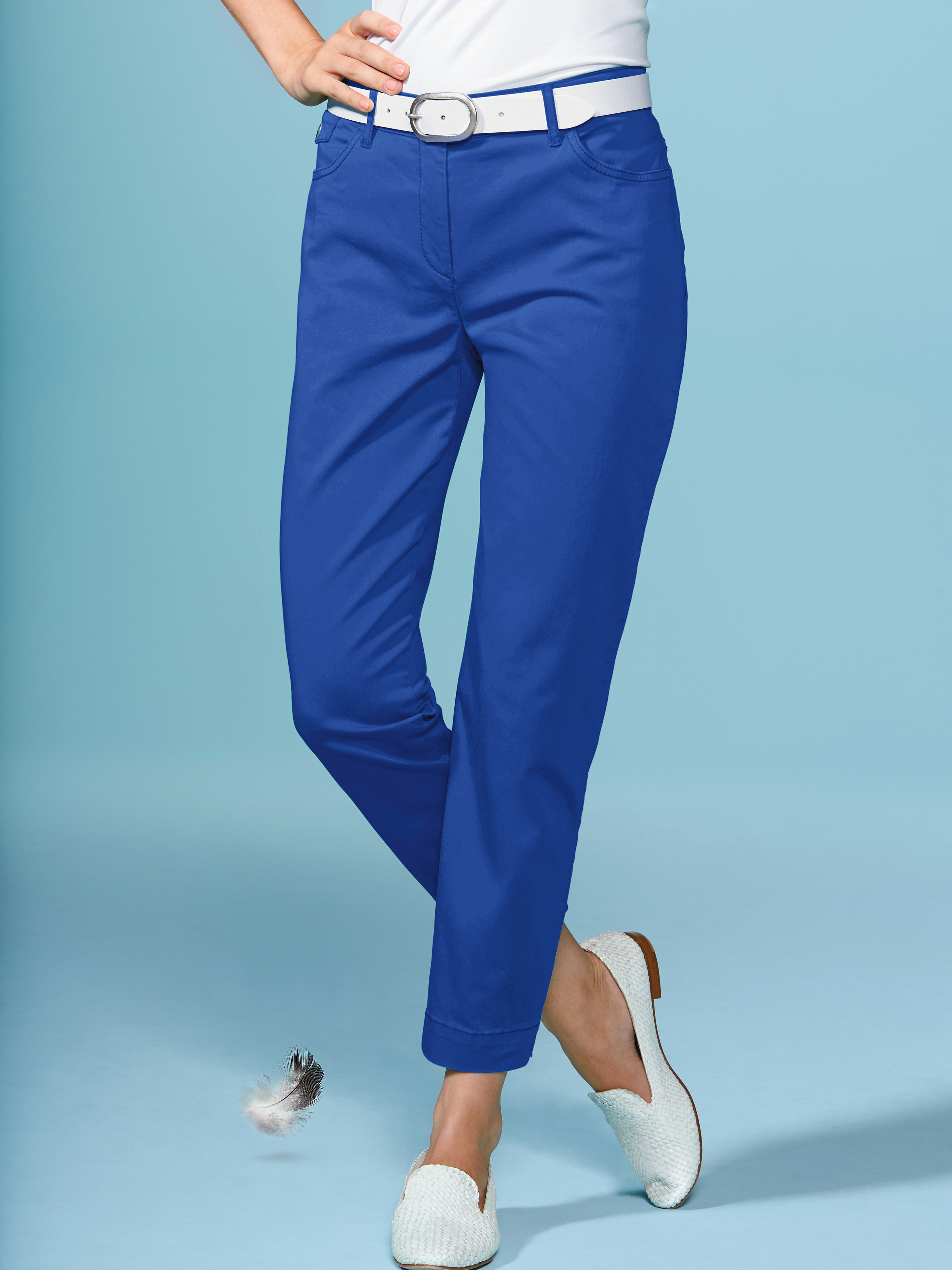 Image of 7/8 trousers Vanilia blue