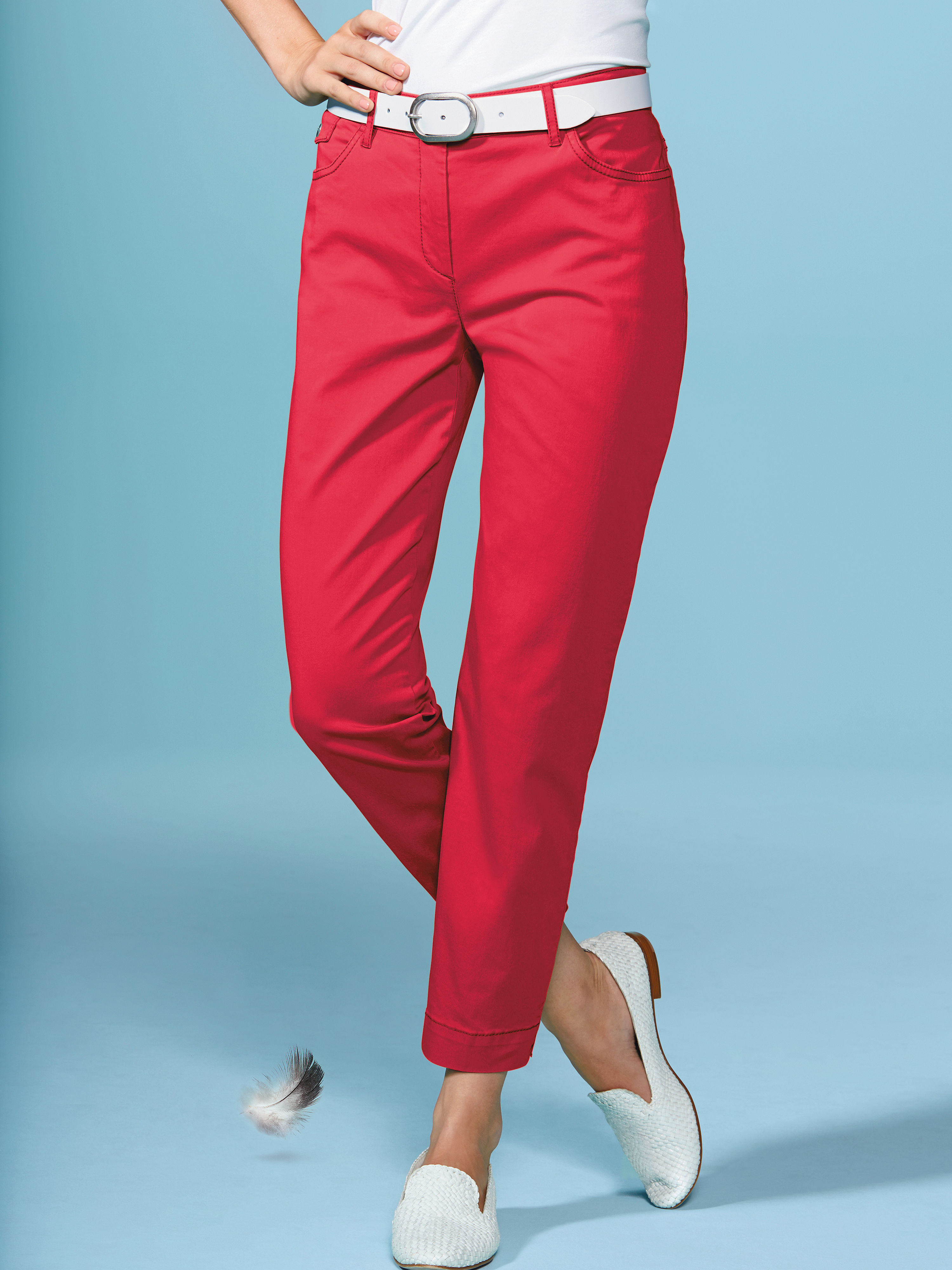 Image of 7/8 trousers Vanilia red
