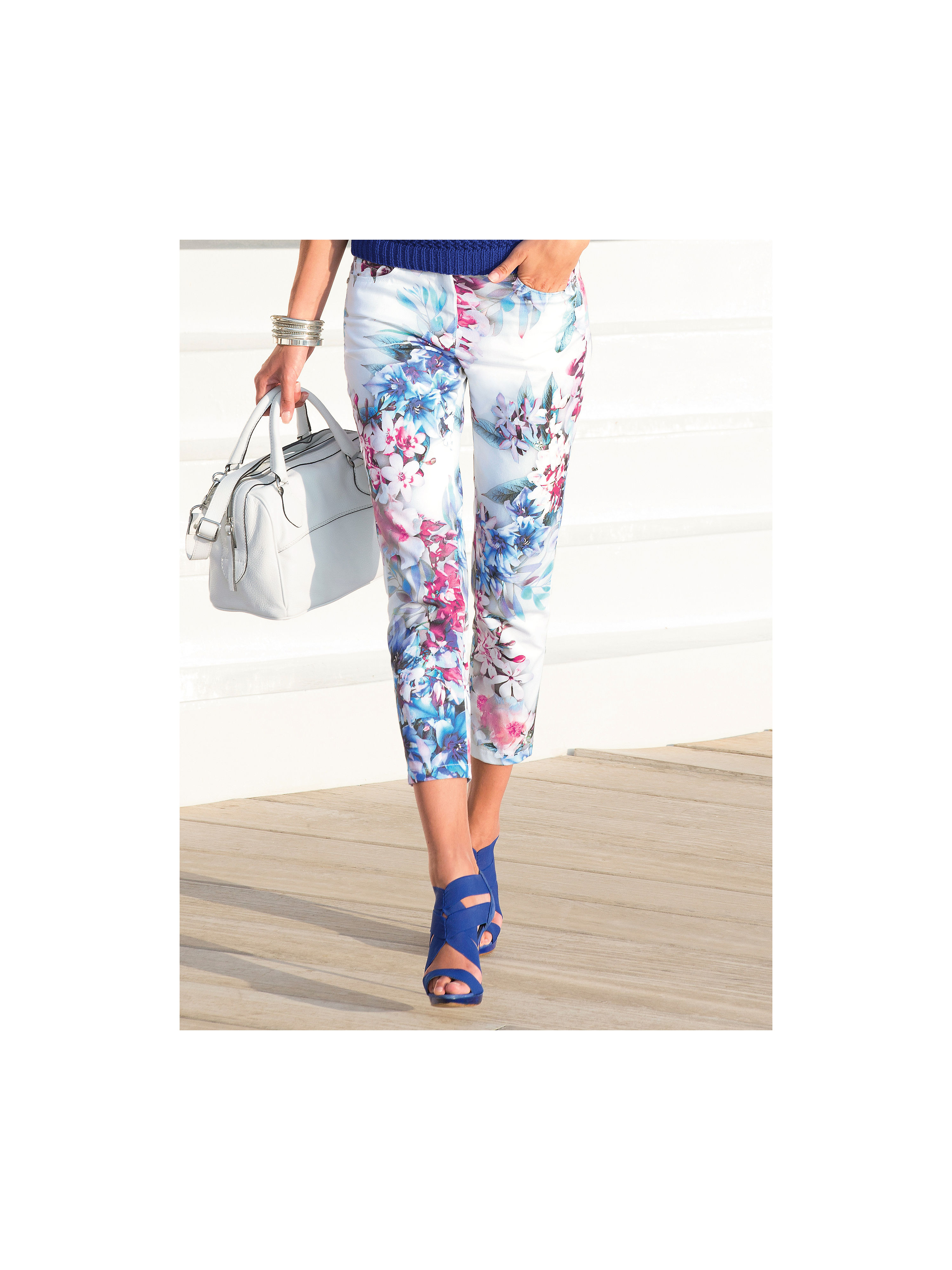 Image of Cropped trousers Peter Hahn multicoloured