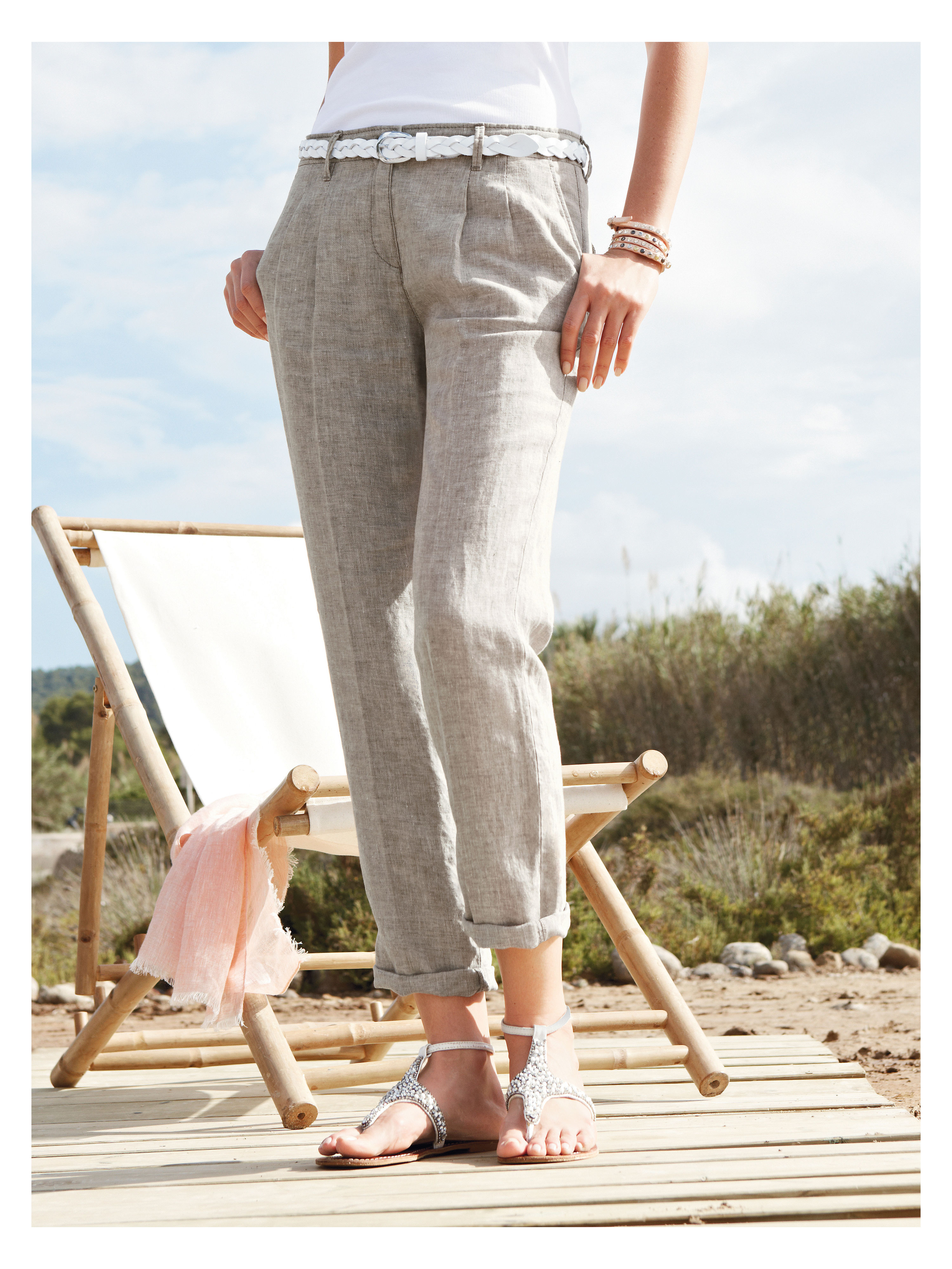 Image of Trousers Brax Feel Good beige size: 10