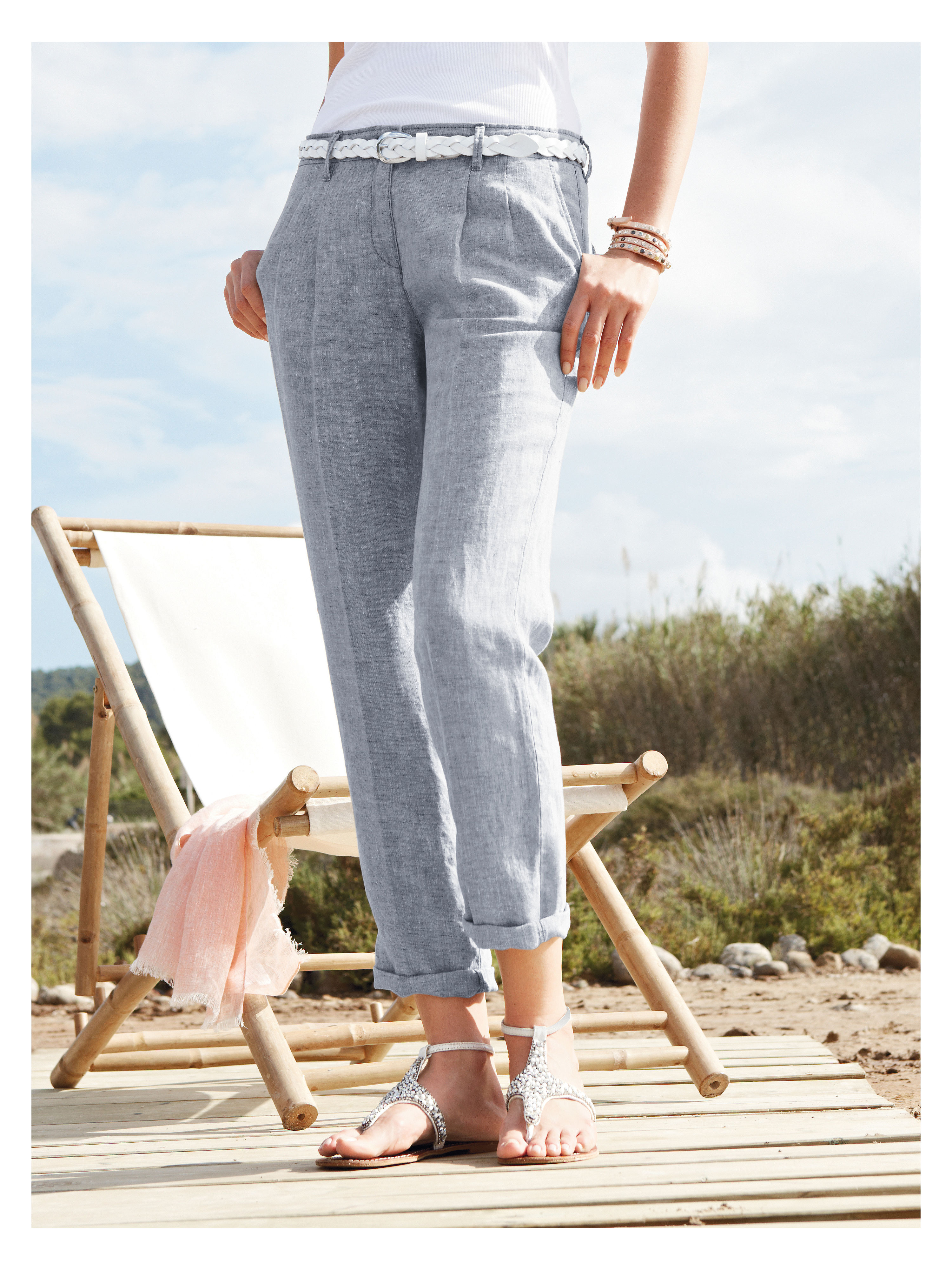 Image of Trousers Brax Feel Good grey size: 22