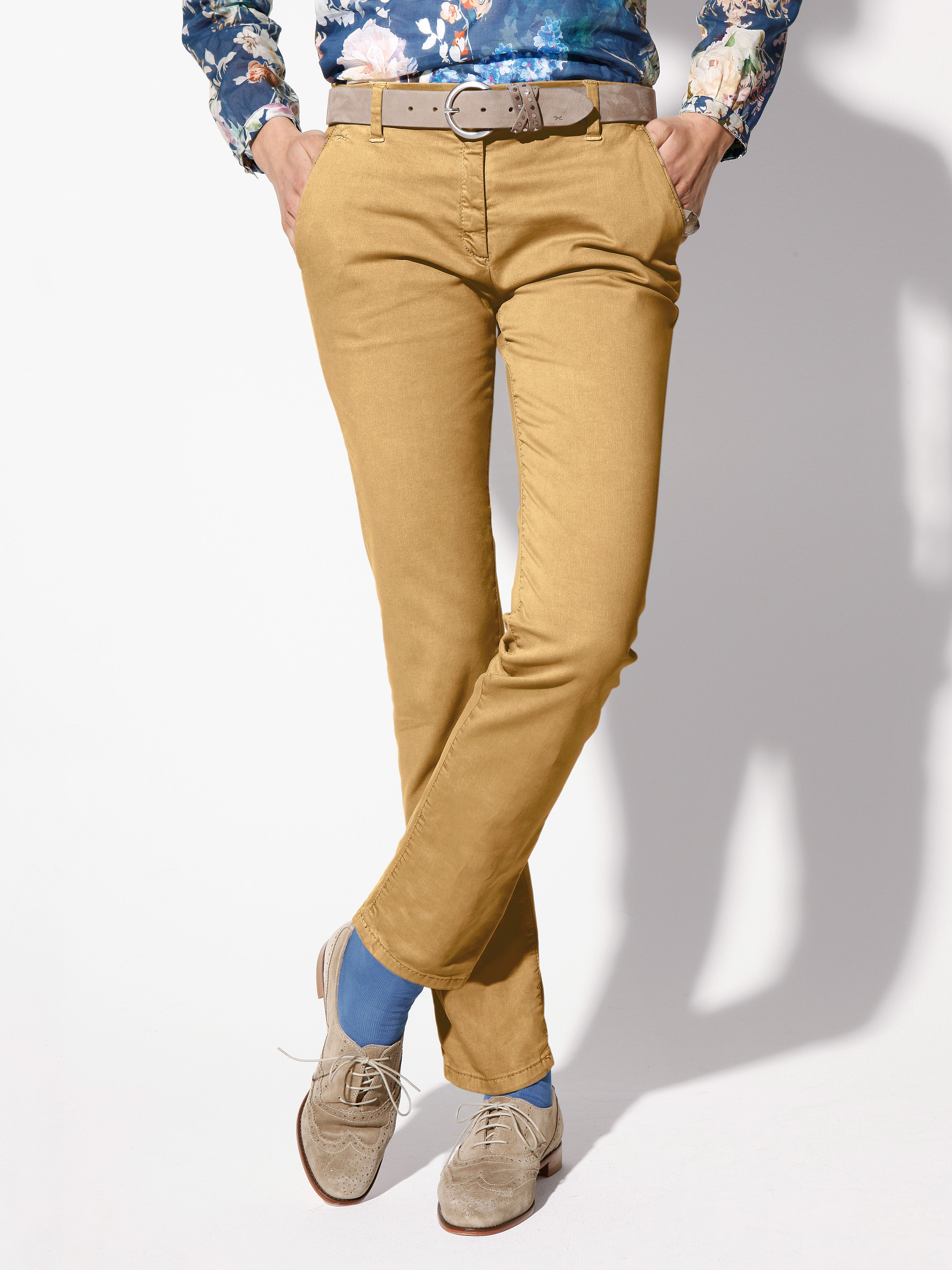 Image of Trousers Brax Feel Good yellow size: 12