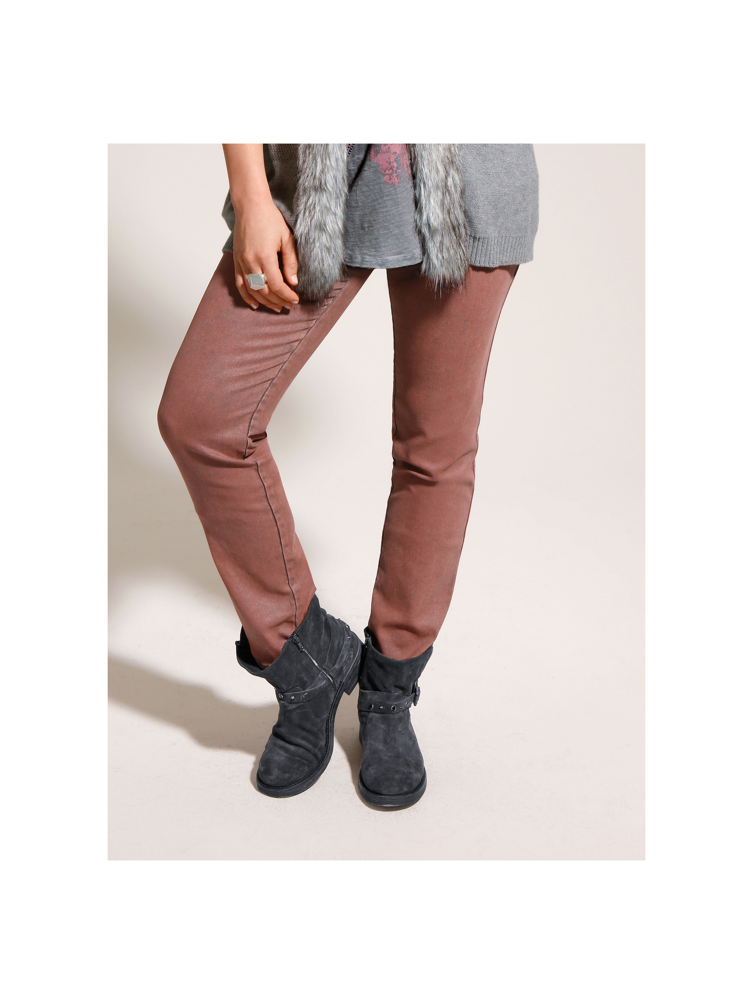 Image of Trousers Samoon pale pink