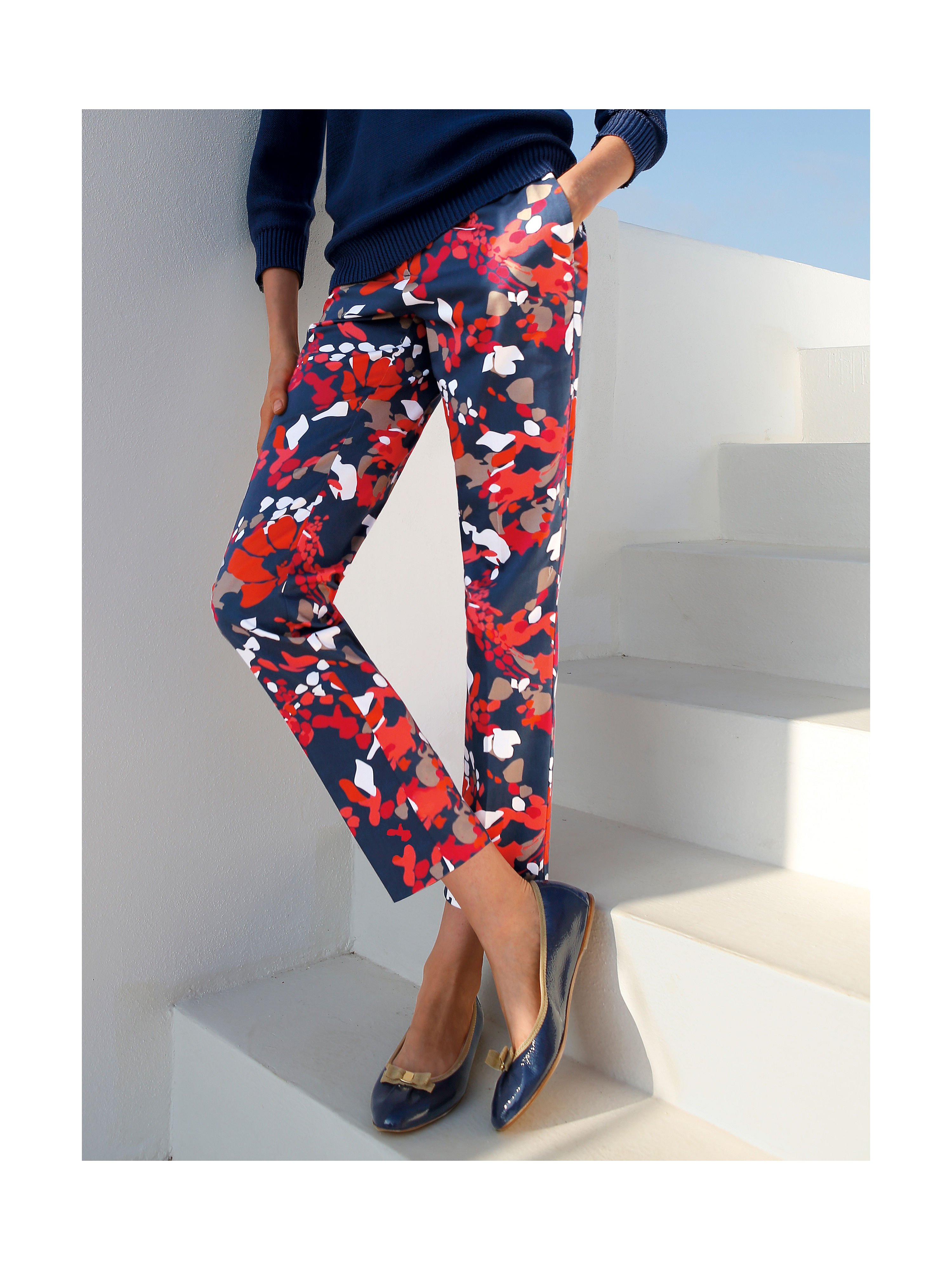 Image of 7/8-length trousers Peter Hahn multicoloured size: 18s