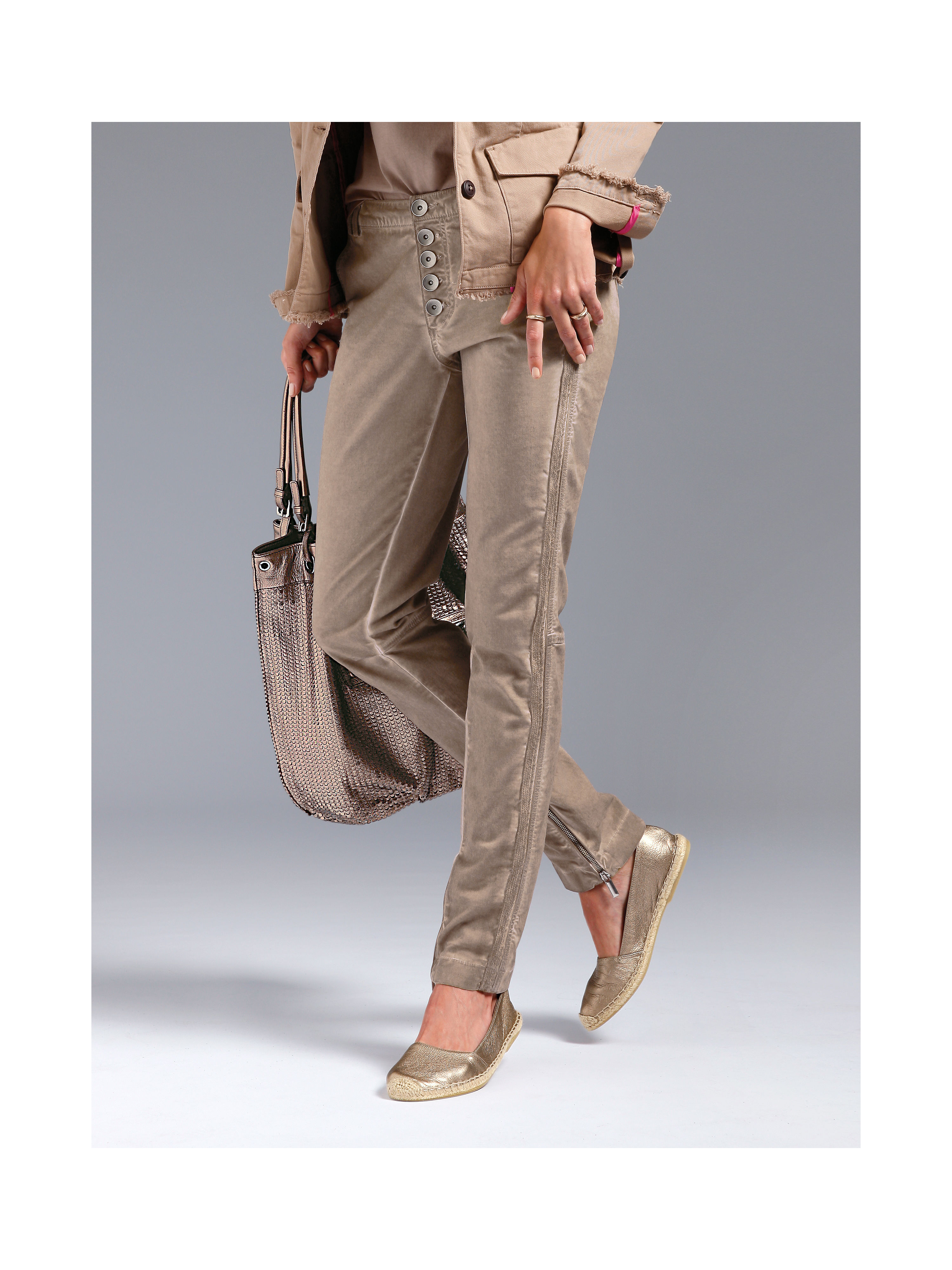 Image of Trousers Looxent beige