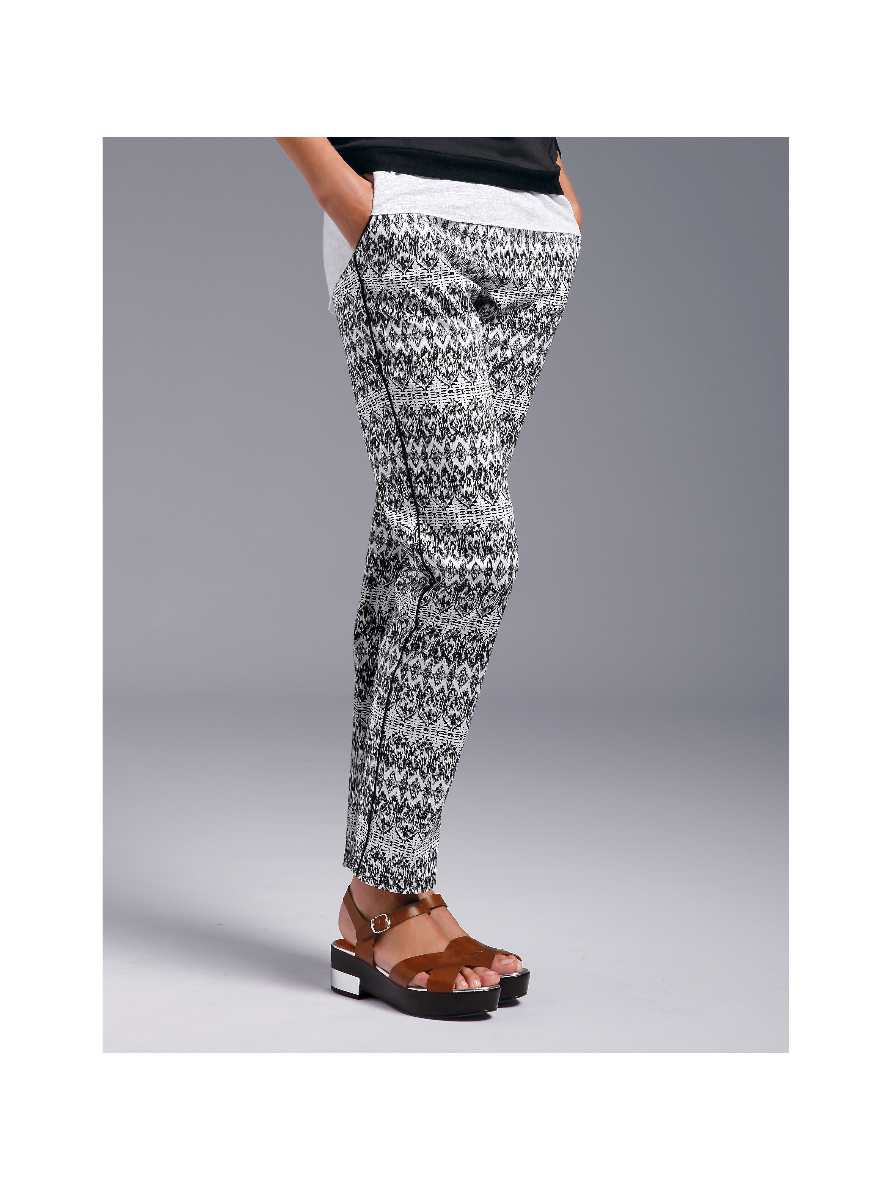 Image of Ankle-length trousers Looxent multicoloured