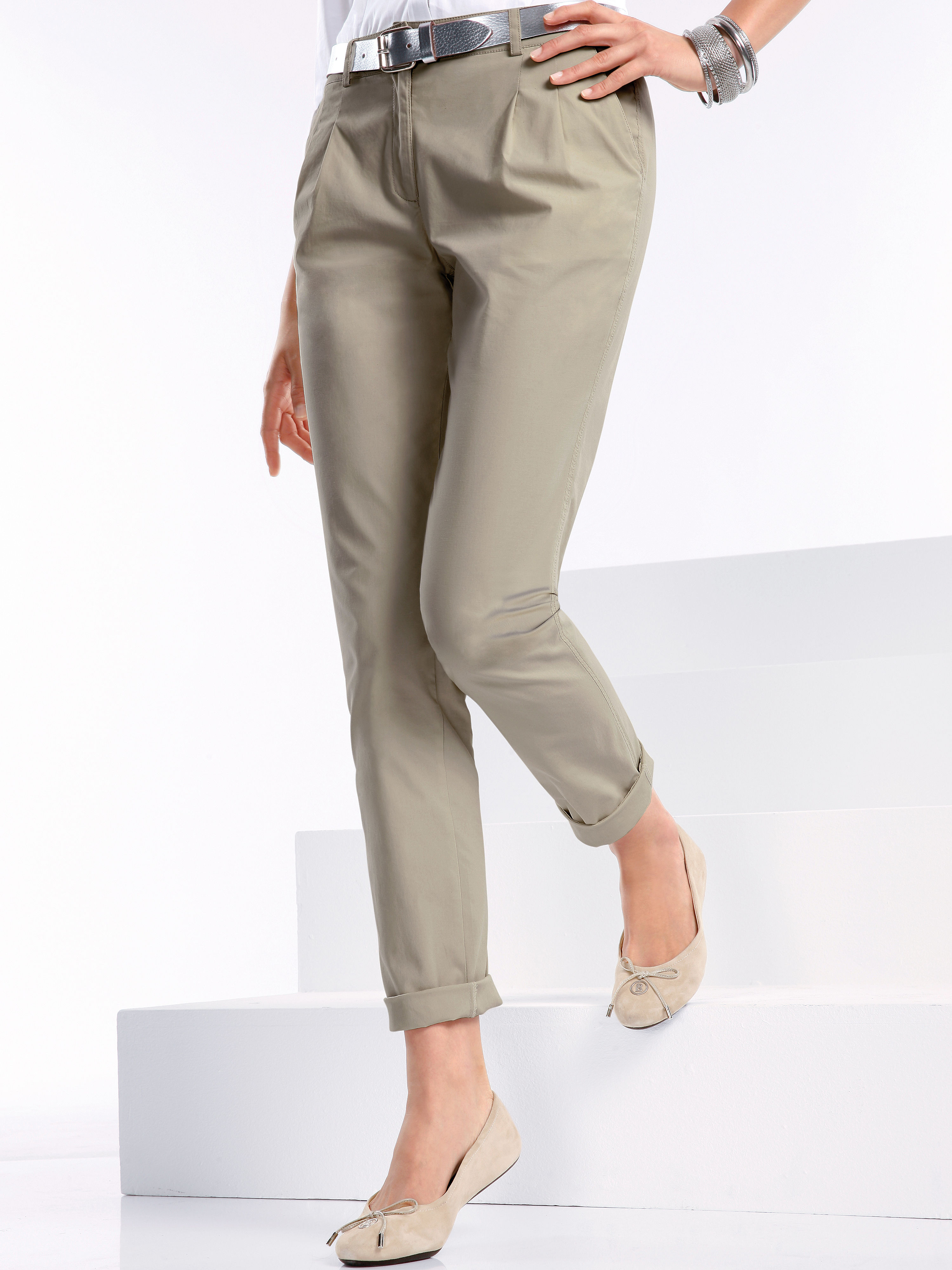 Image of Ankle-length trousers Peter Hahn green size: 10