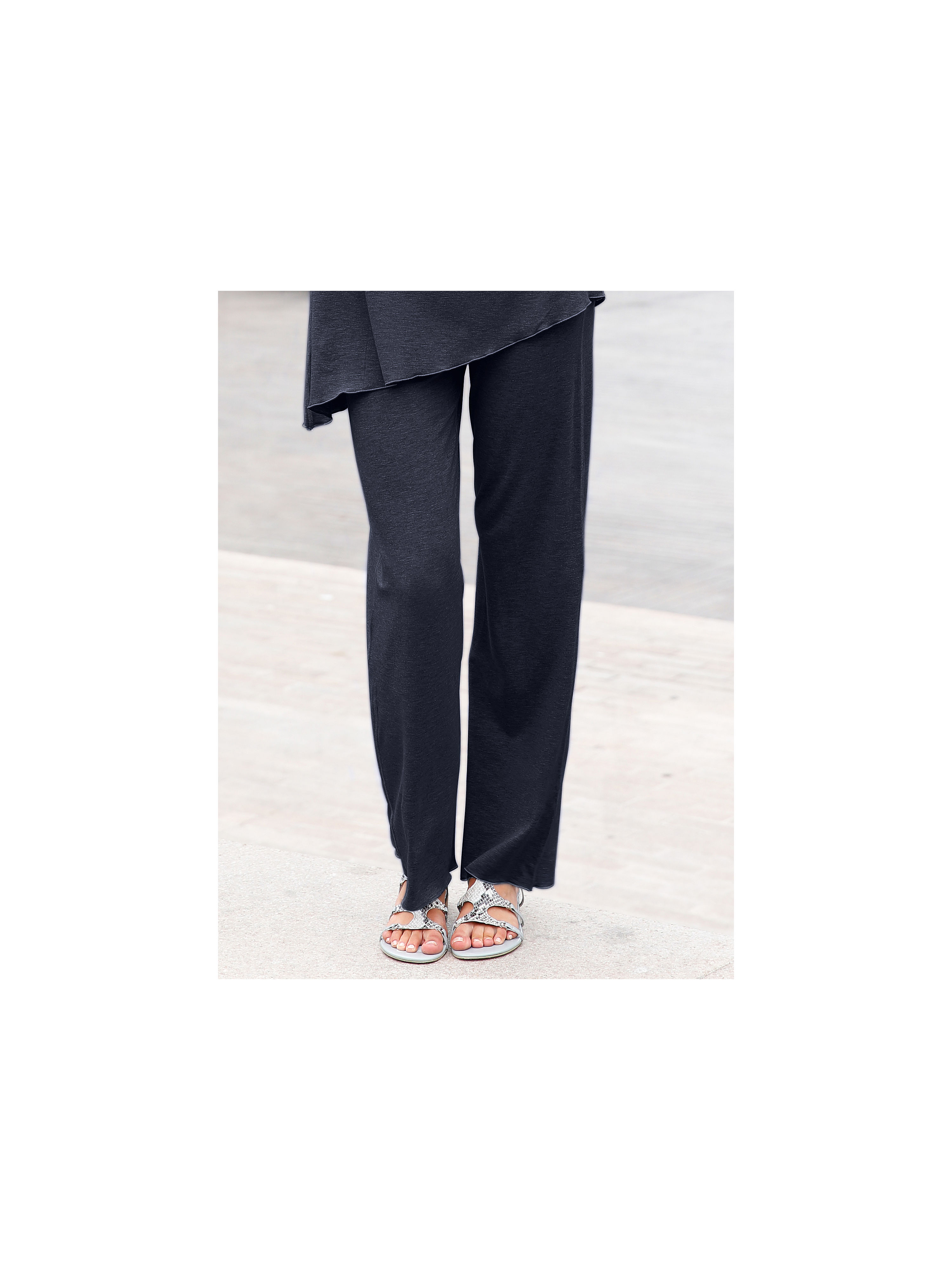 Image of Jersey trousers Peter Hahn blue size: 22