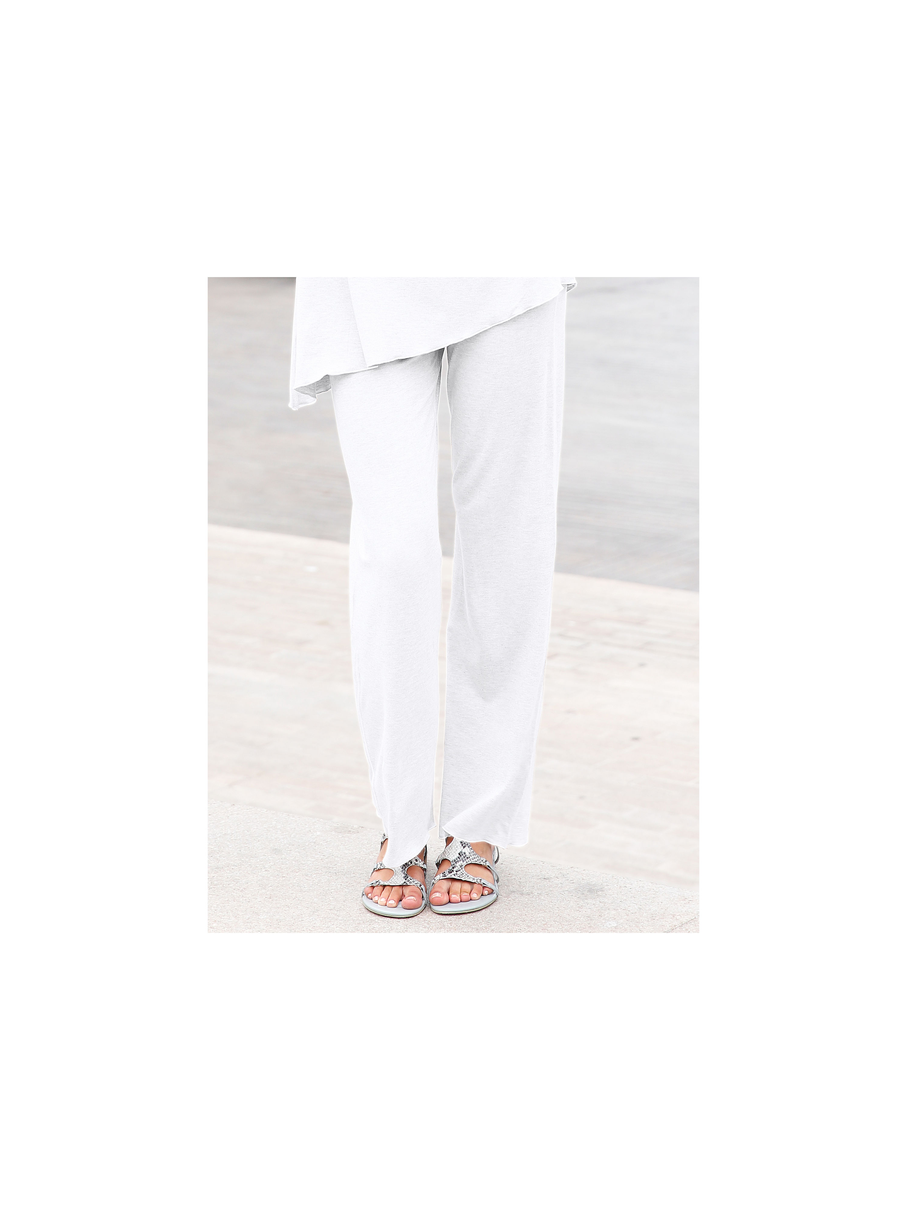 Image of Jersey trousers Peter Hahn beige size: 10