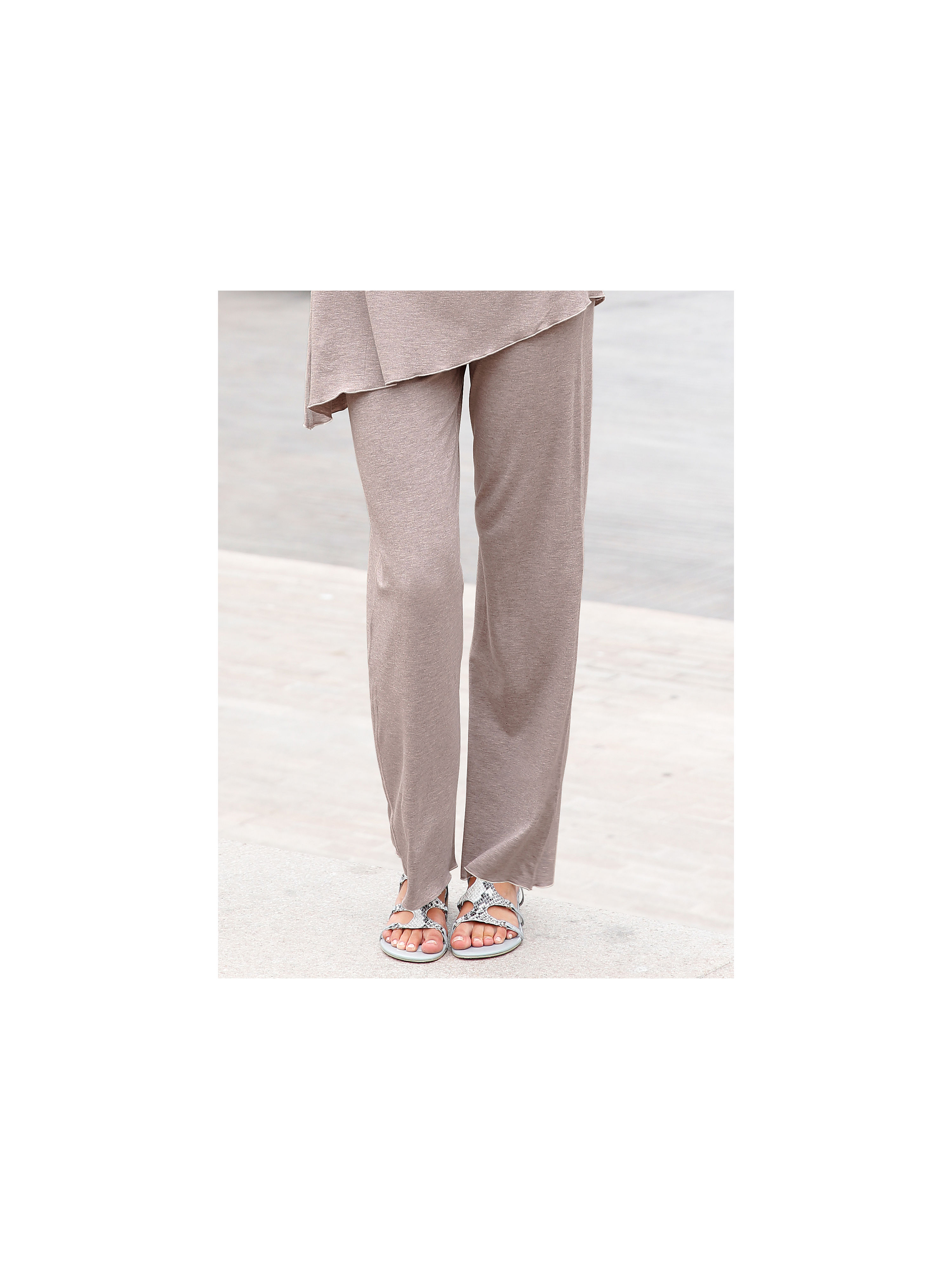 Image of Jersey trousers Peter Hahn beige size: 14