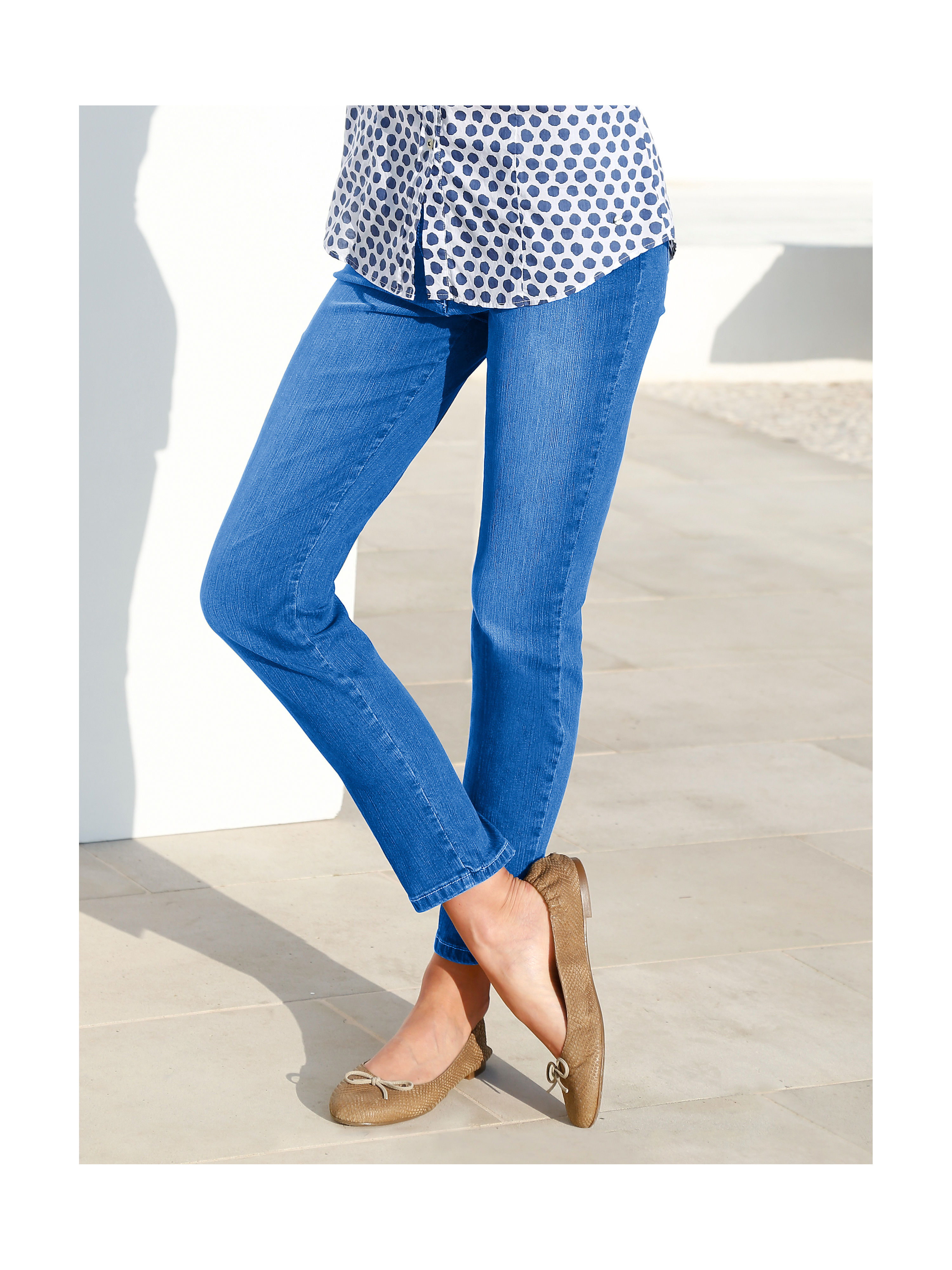 Image of Ankle-length jeans Brax Feel Good blue
