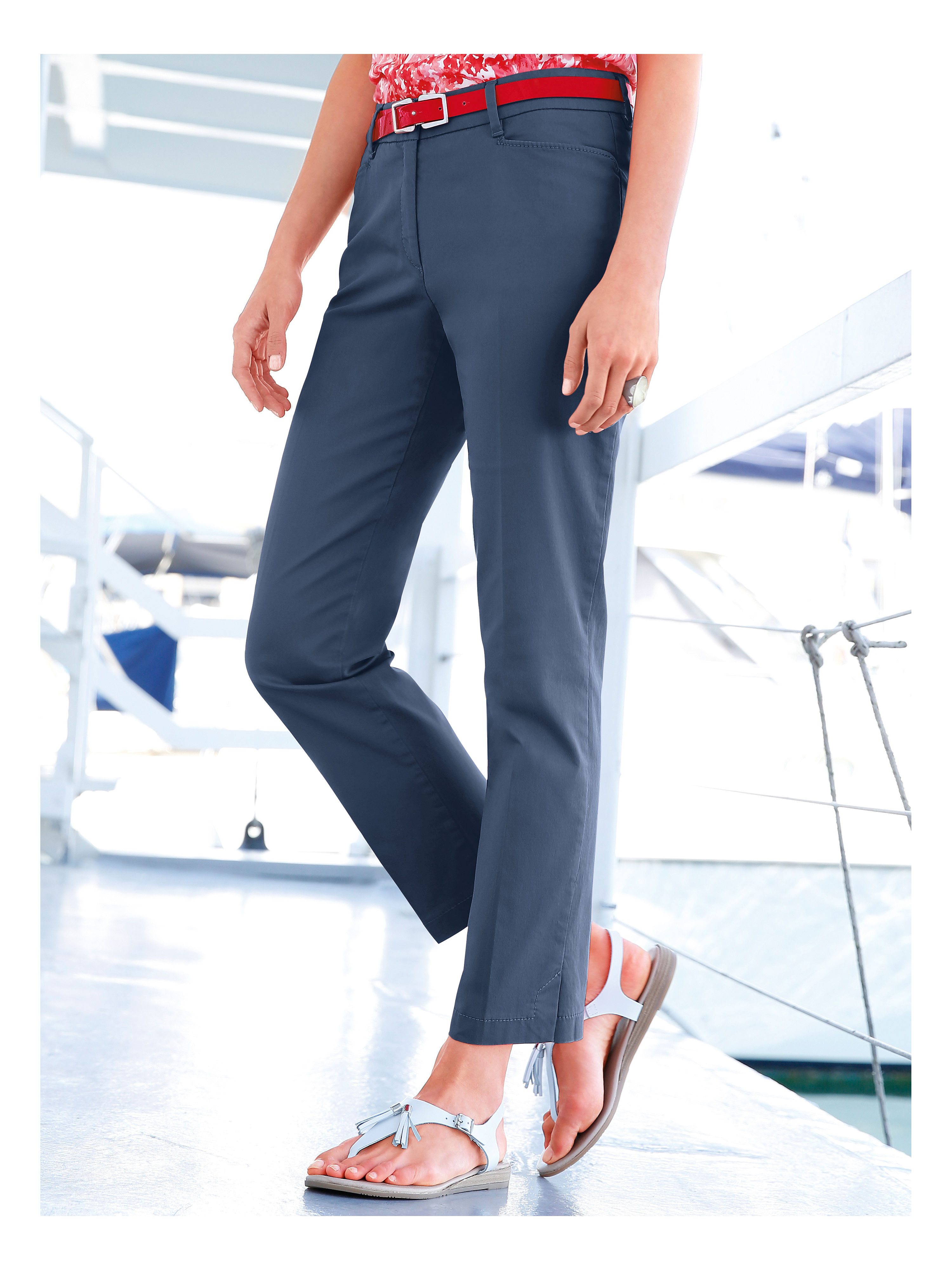 Image of 7/8-length trousers MARA SUMMER Brax Feel Good blue