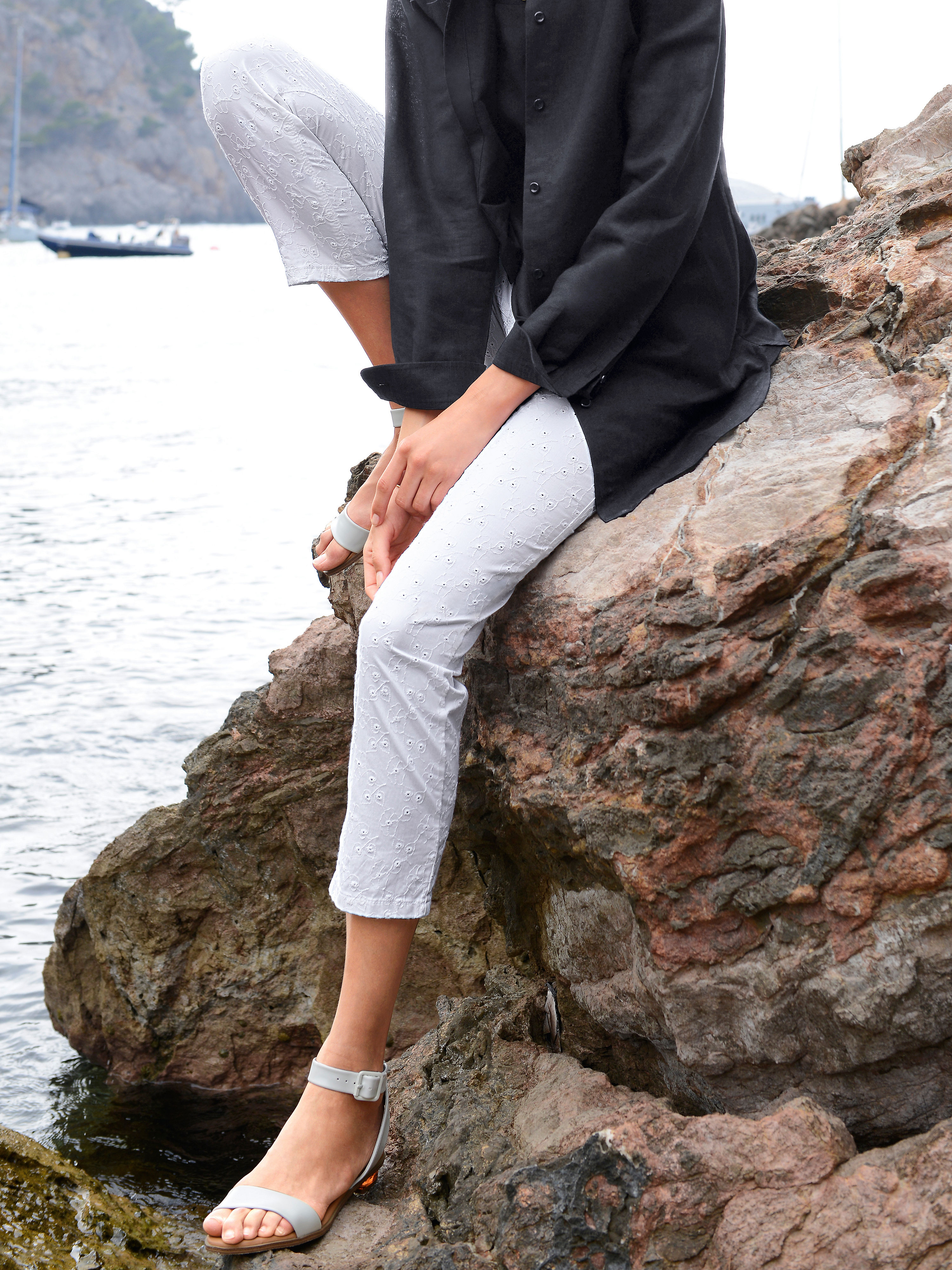 Image of 7/8 trousers Peter Hahn white size: 12s