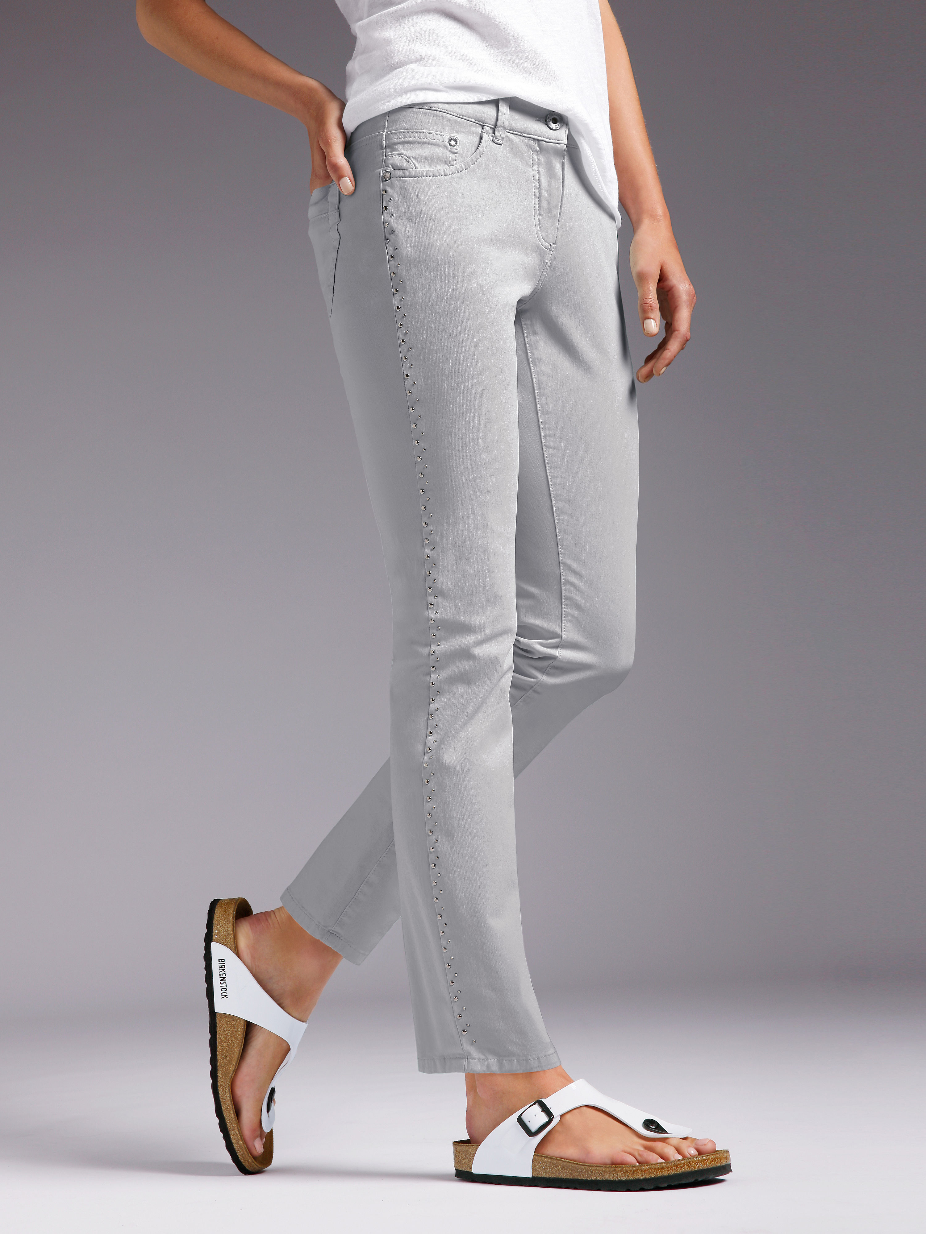 Image of Trousers Looxent grey