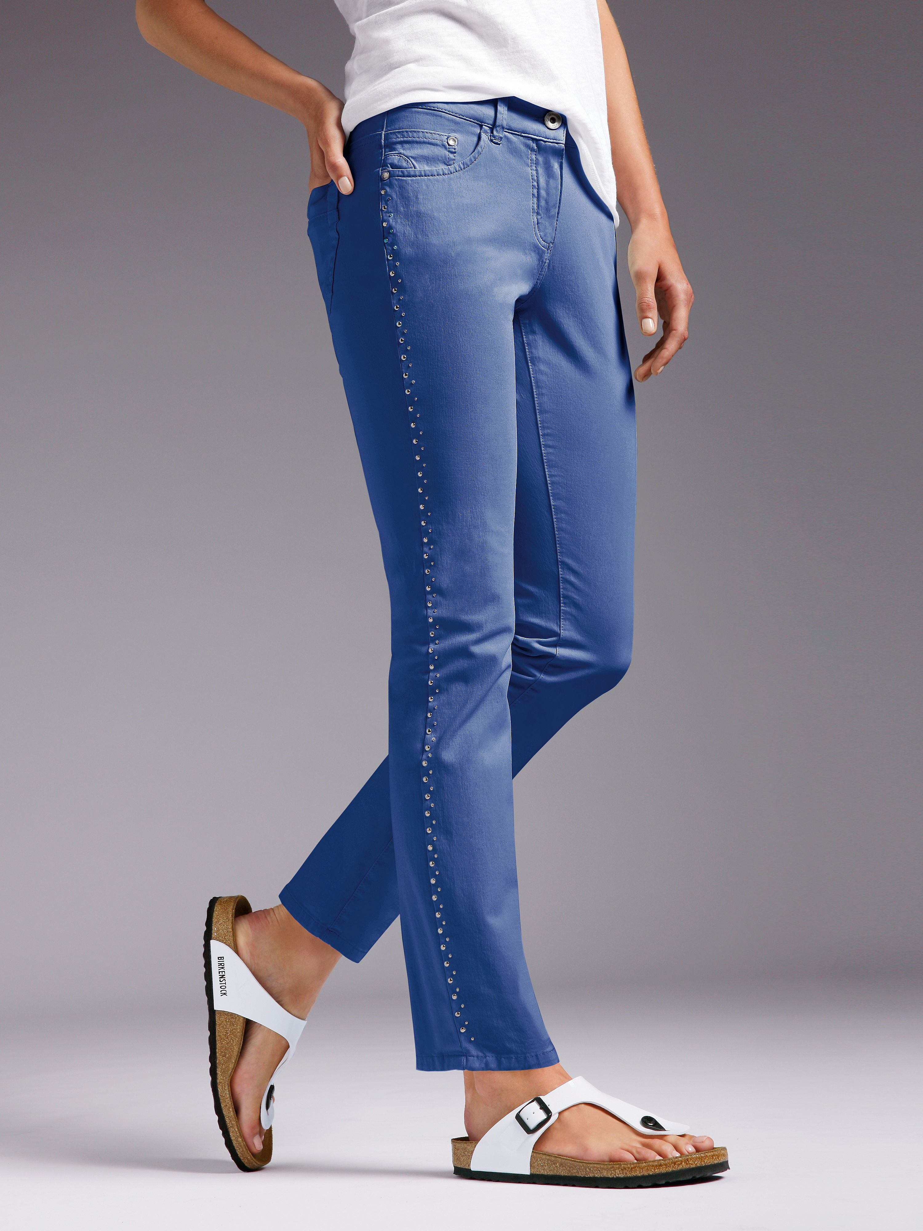 Image of Trousers Looxent blue