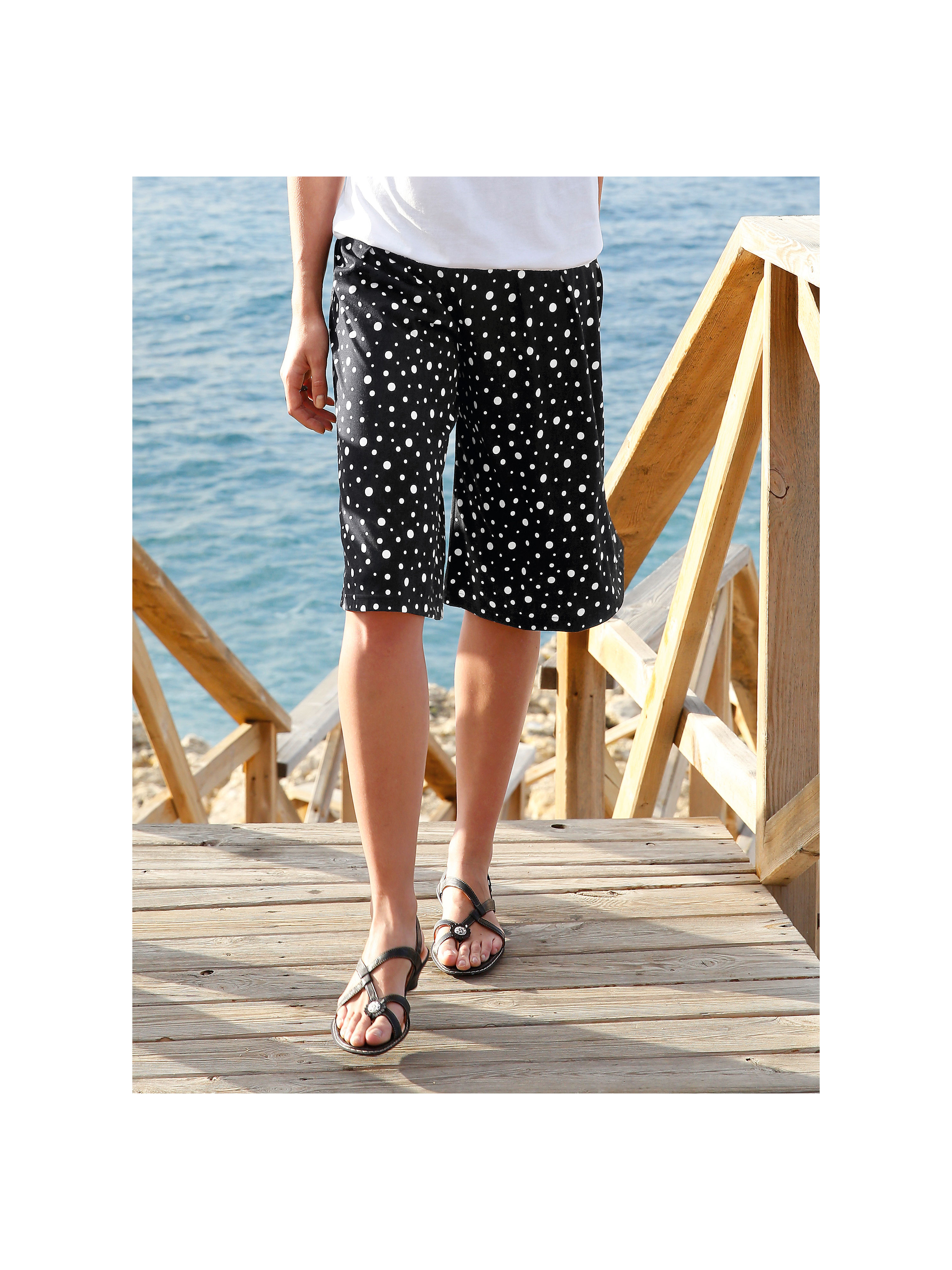 Image of Culottes Green Cotton multicoloured