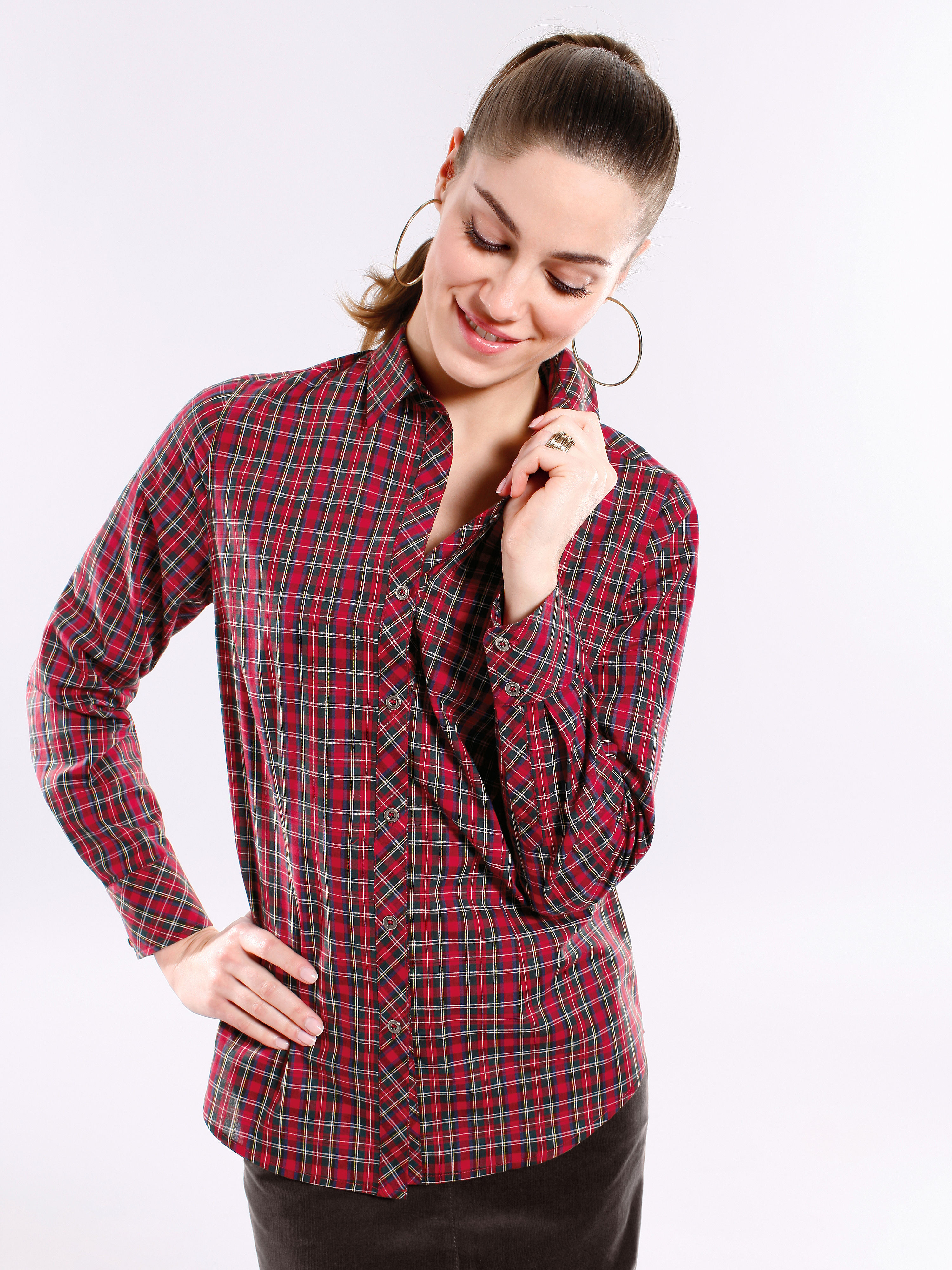 Image of Checked blouse Peter Hahn multicoloured size: 12