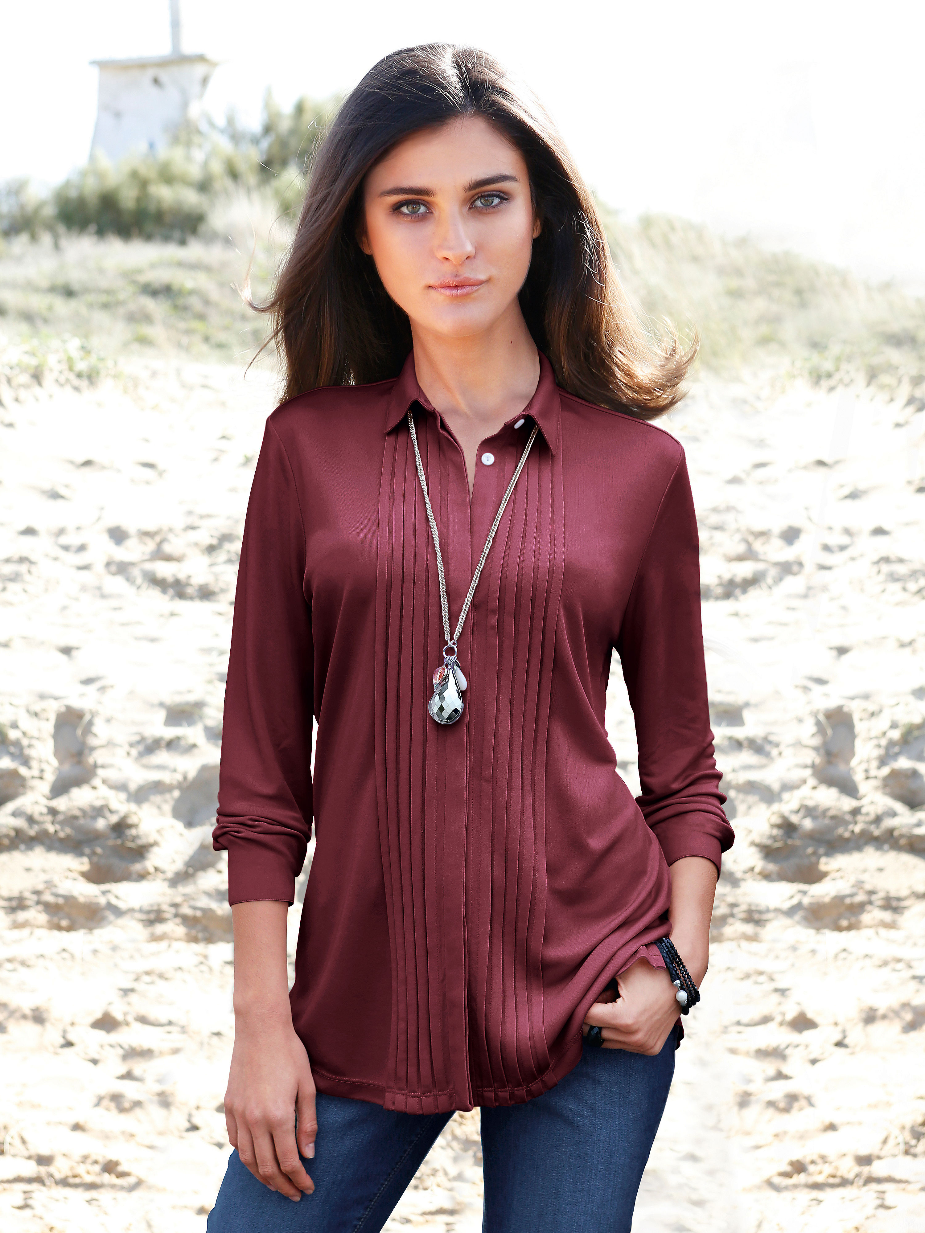 Image of Jersey blouse Peter Hahn red