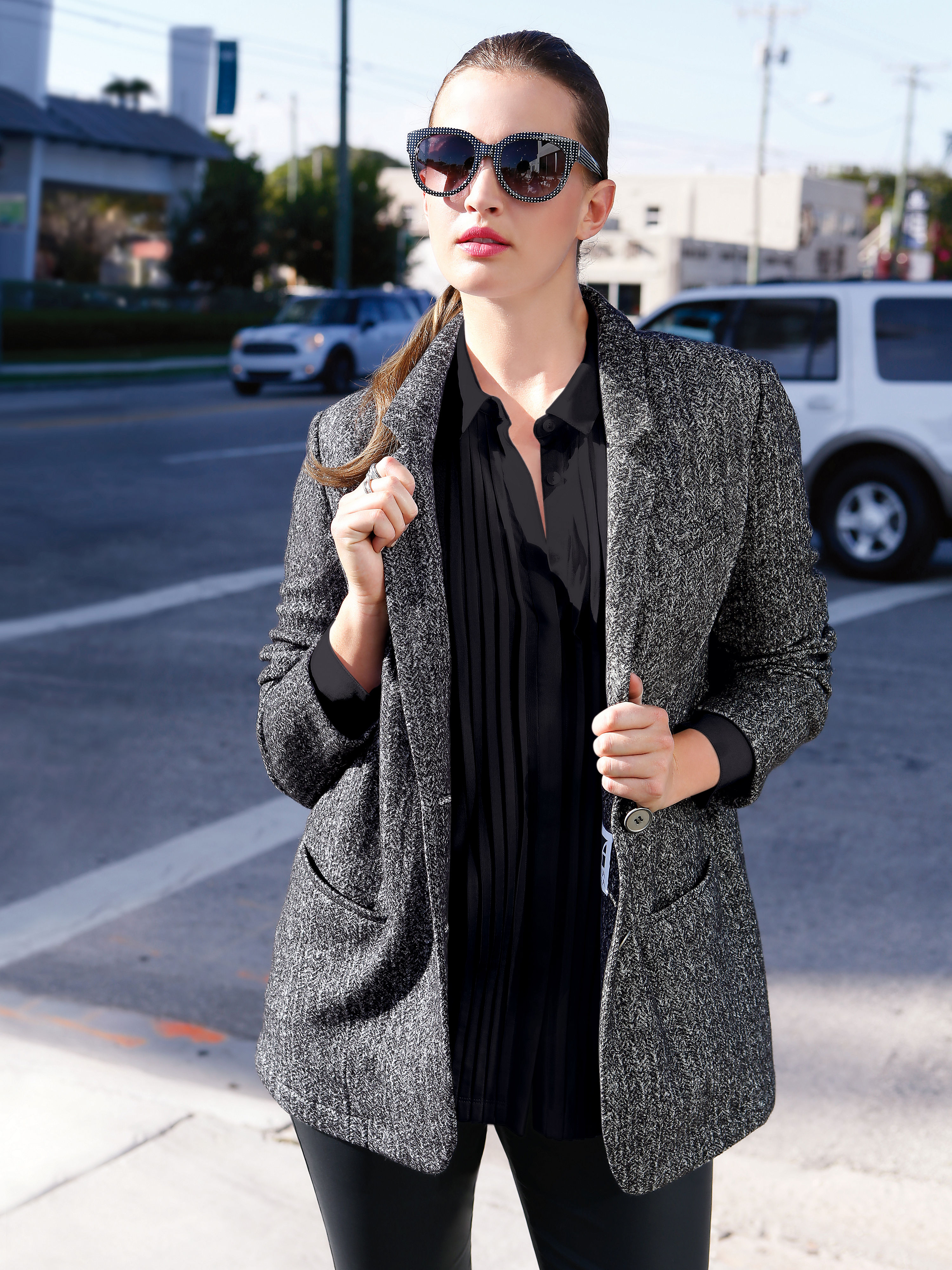 Image of Jersey blouse Peter Hahn black size: 10