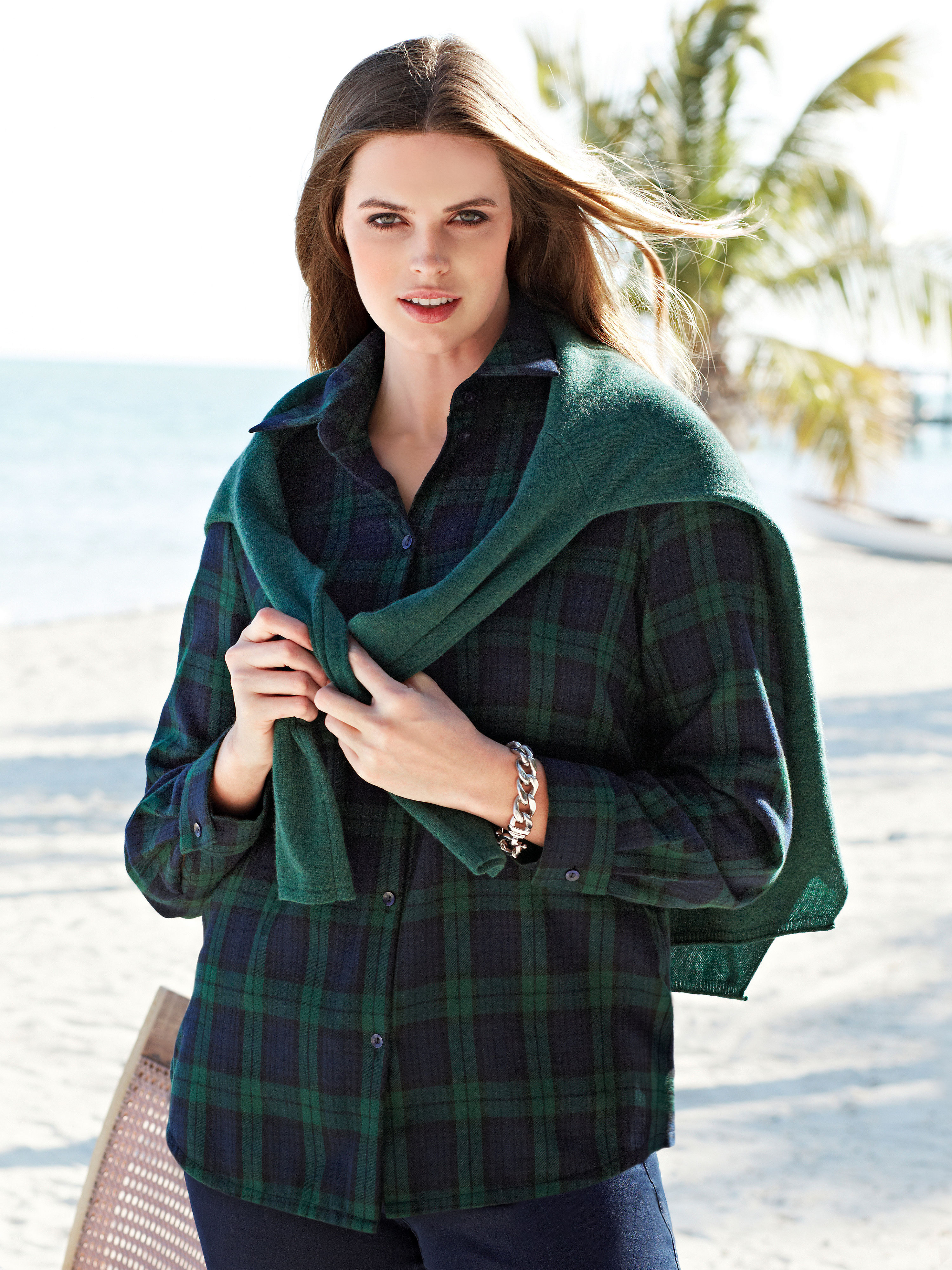 Image of Checked blouse Anna Aura multicoloured