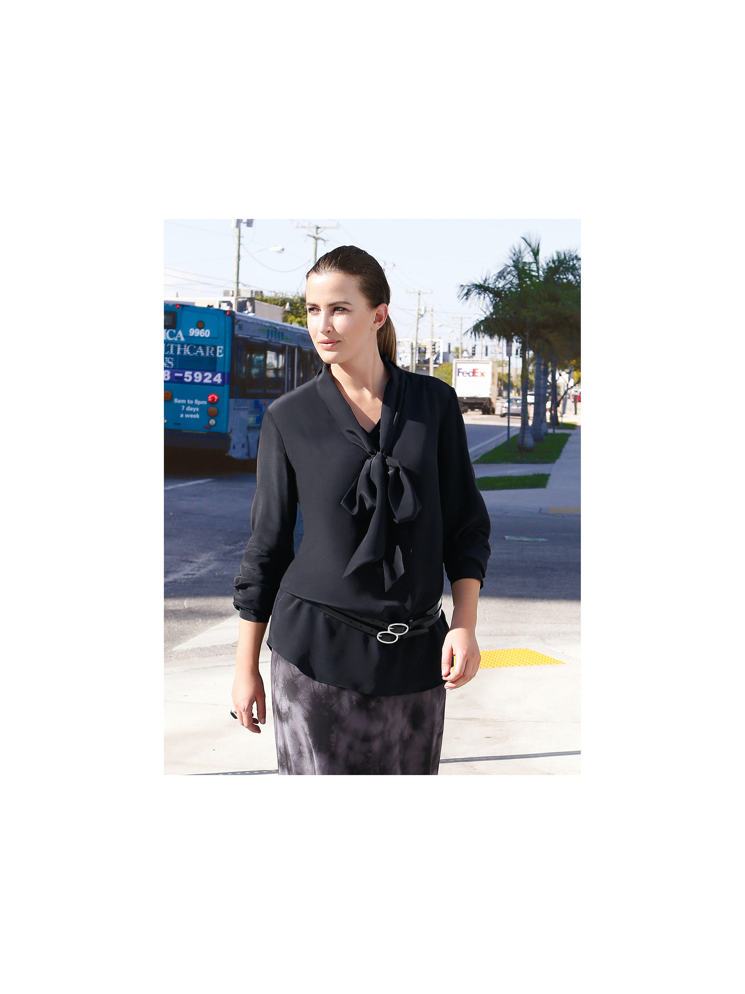 Image of Blouse in 100% silk Anna Aura black size: 30