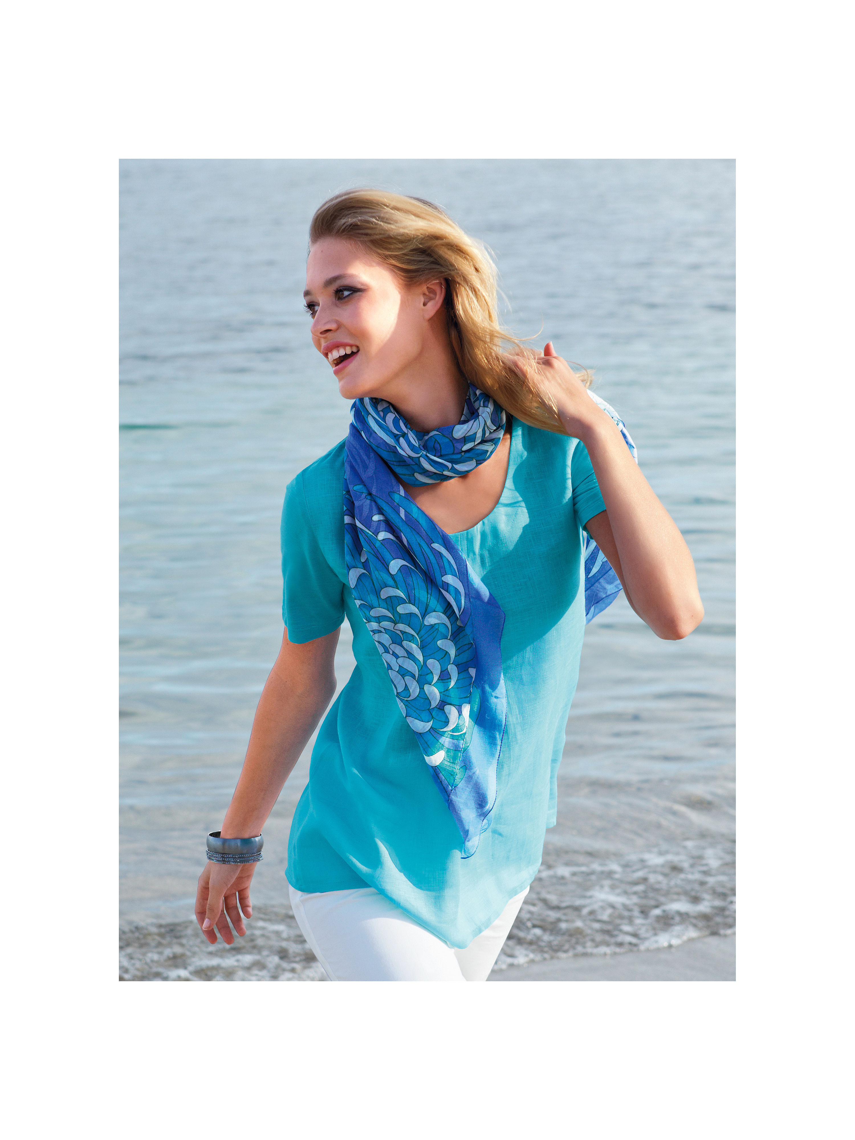Image of Top Peter Hahn turquoise size: 10