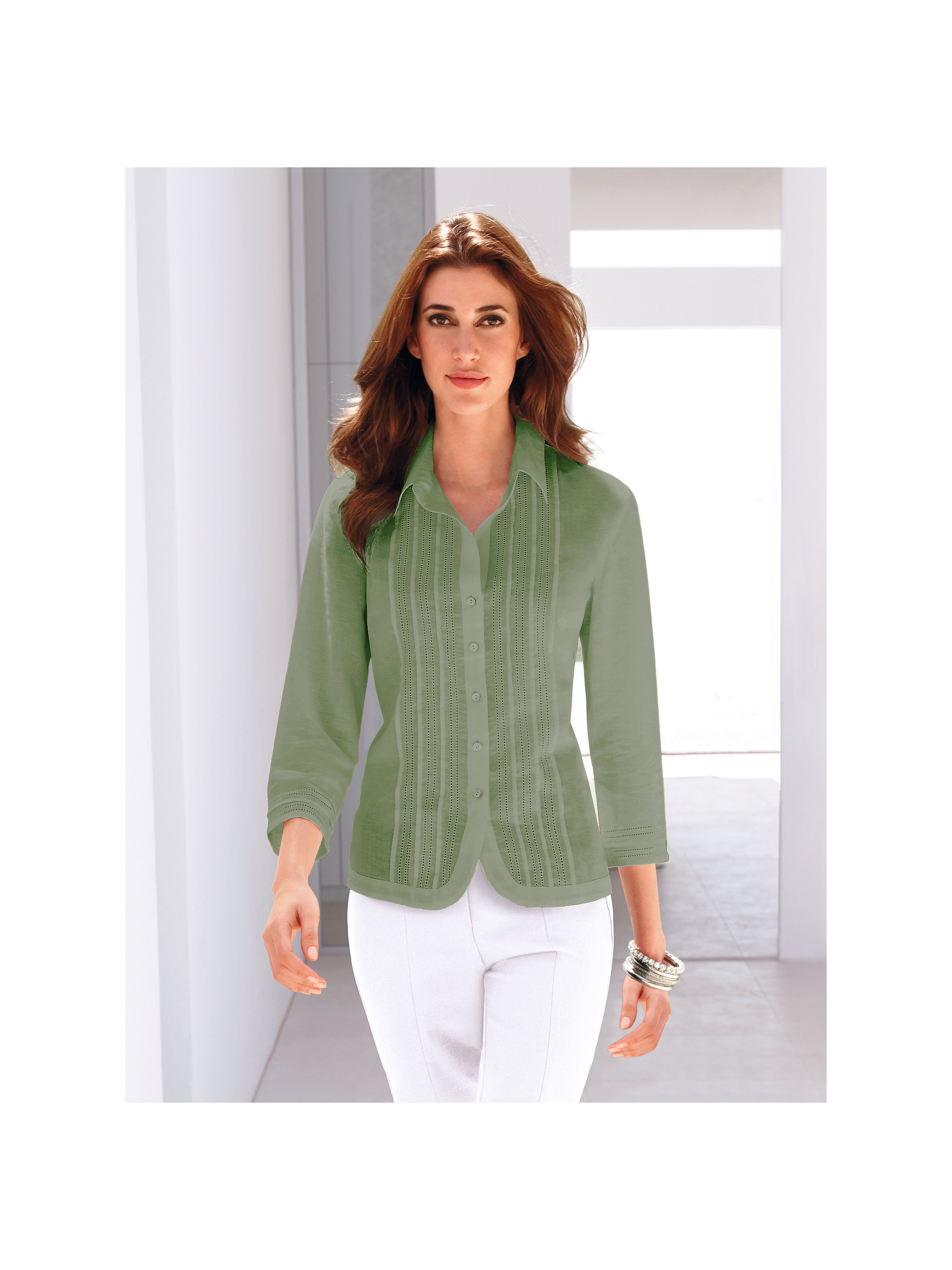 Image of Blouse Peter Hahn green