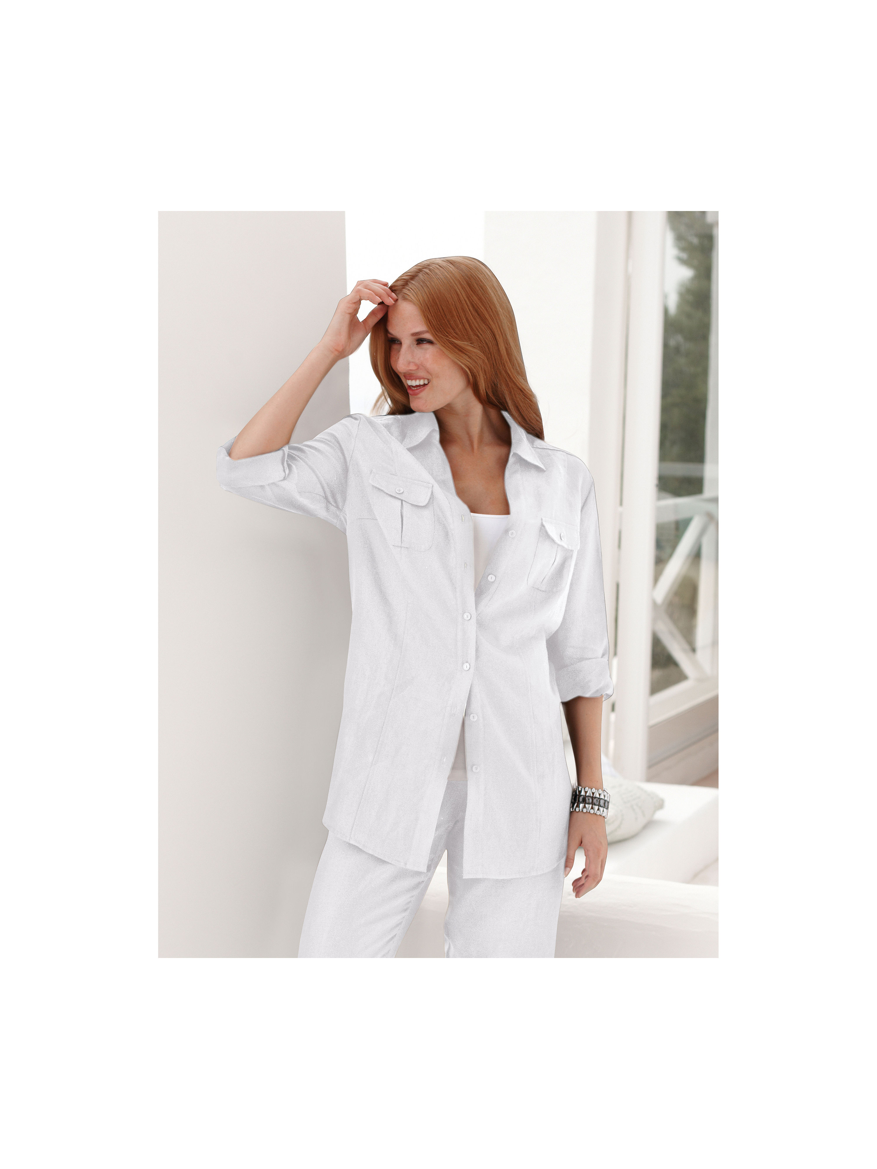 Image of Blouse Peter Hahn Plus white