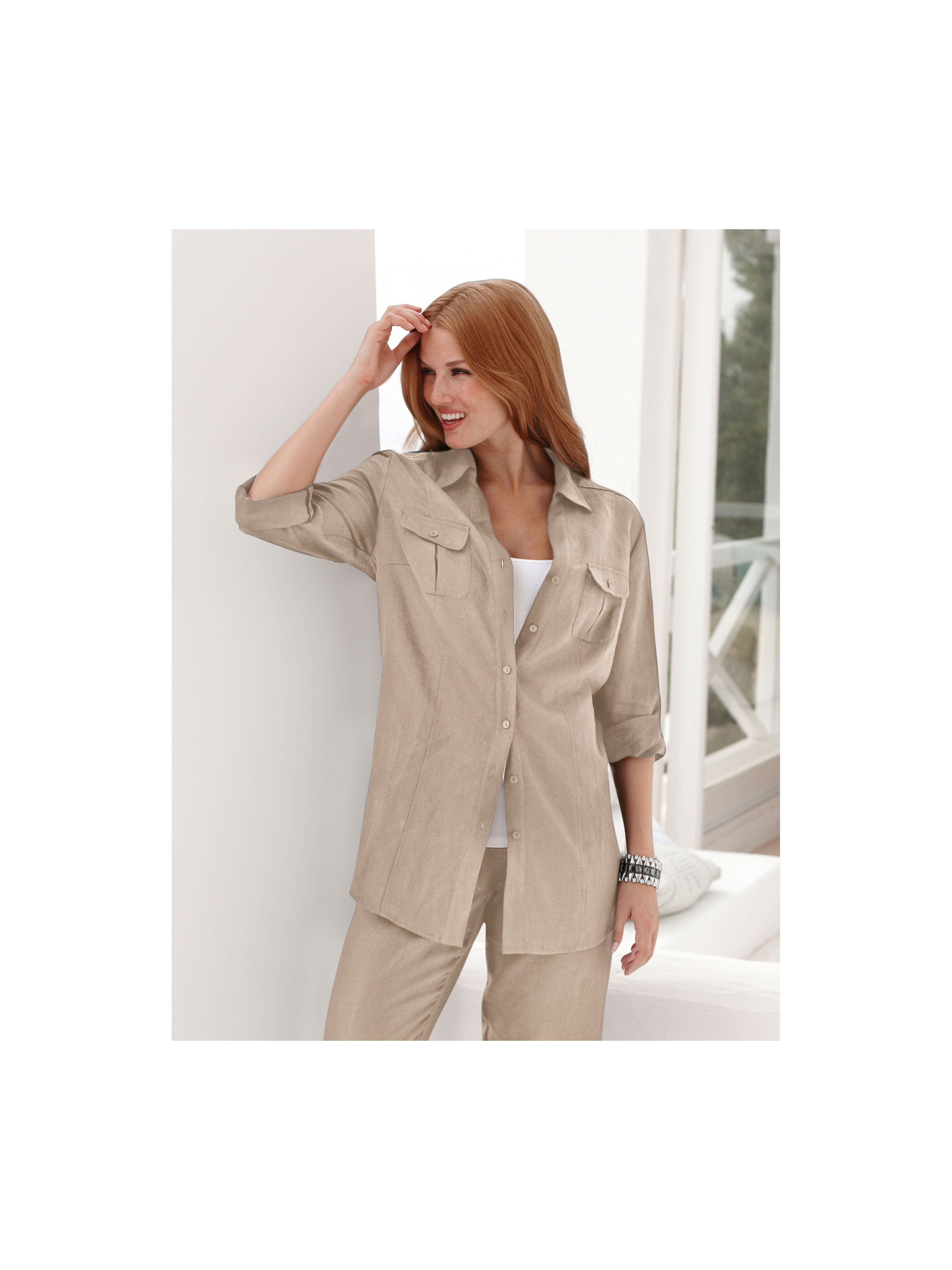 Image of Blouse Peter Hahn Plus beige