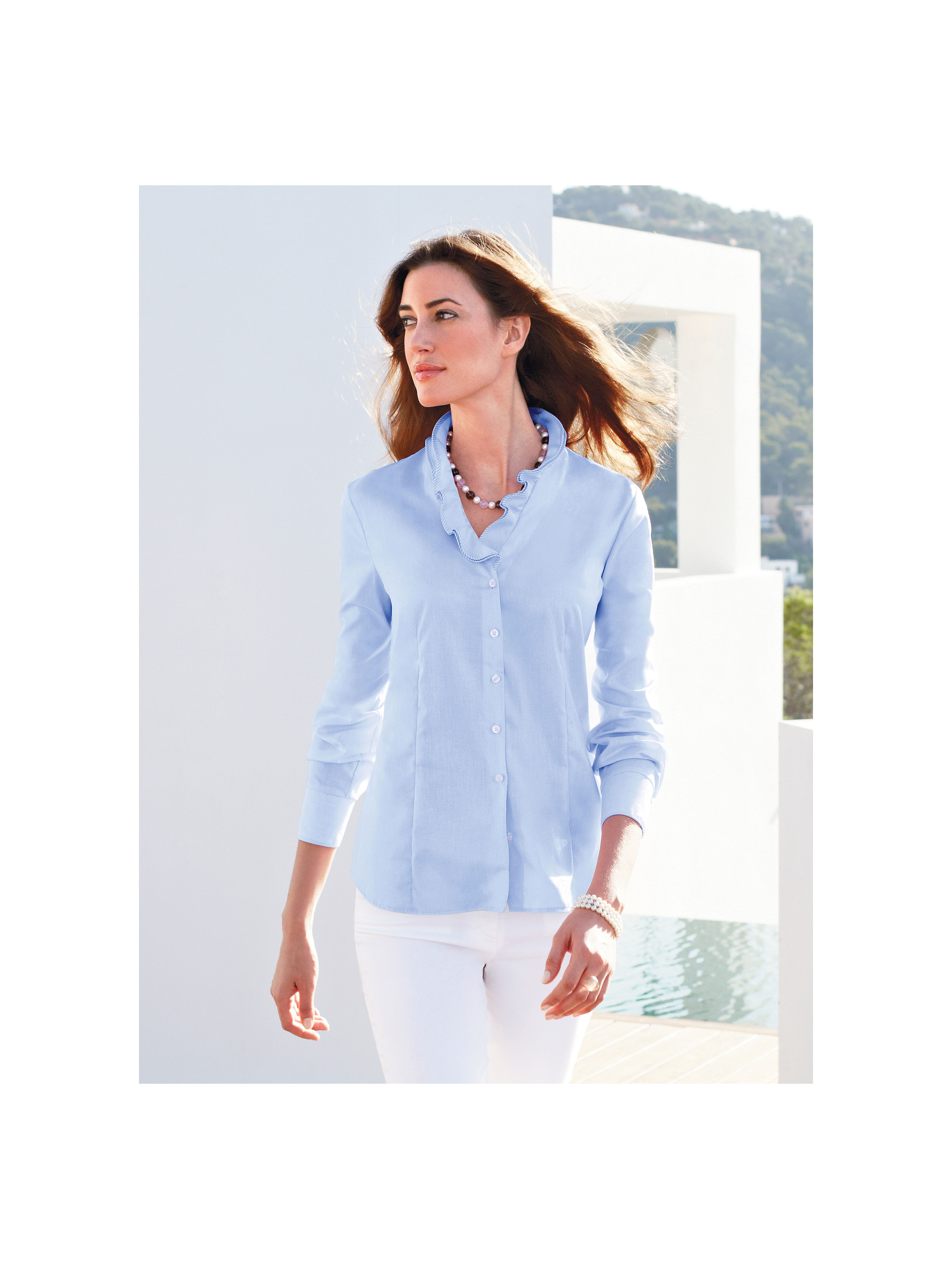 Image of Blouse Eterna blue size: 18