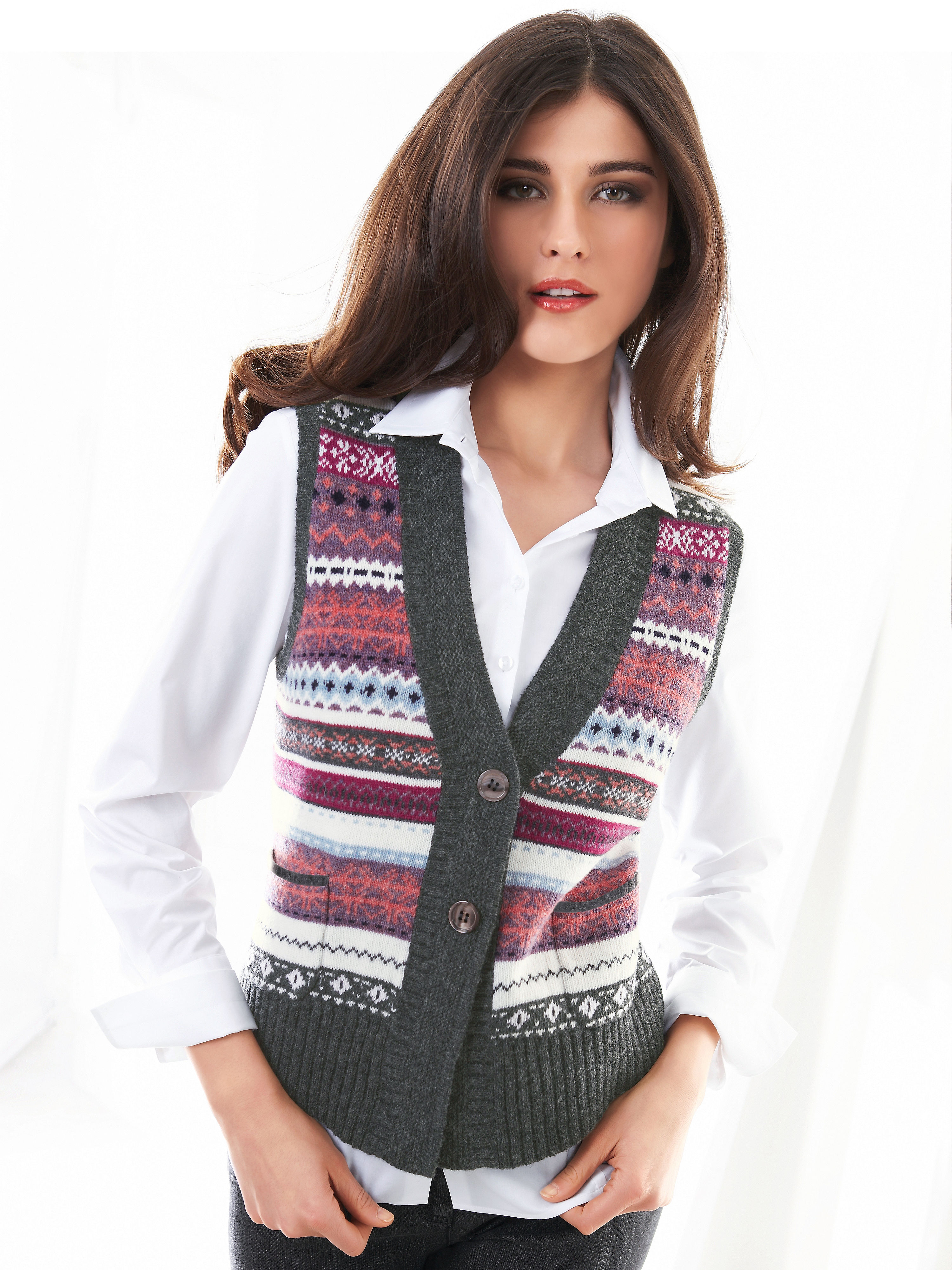 Image of Waistcoat Peter Hahn multicoloured size: 14