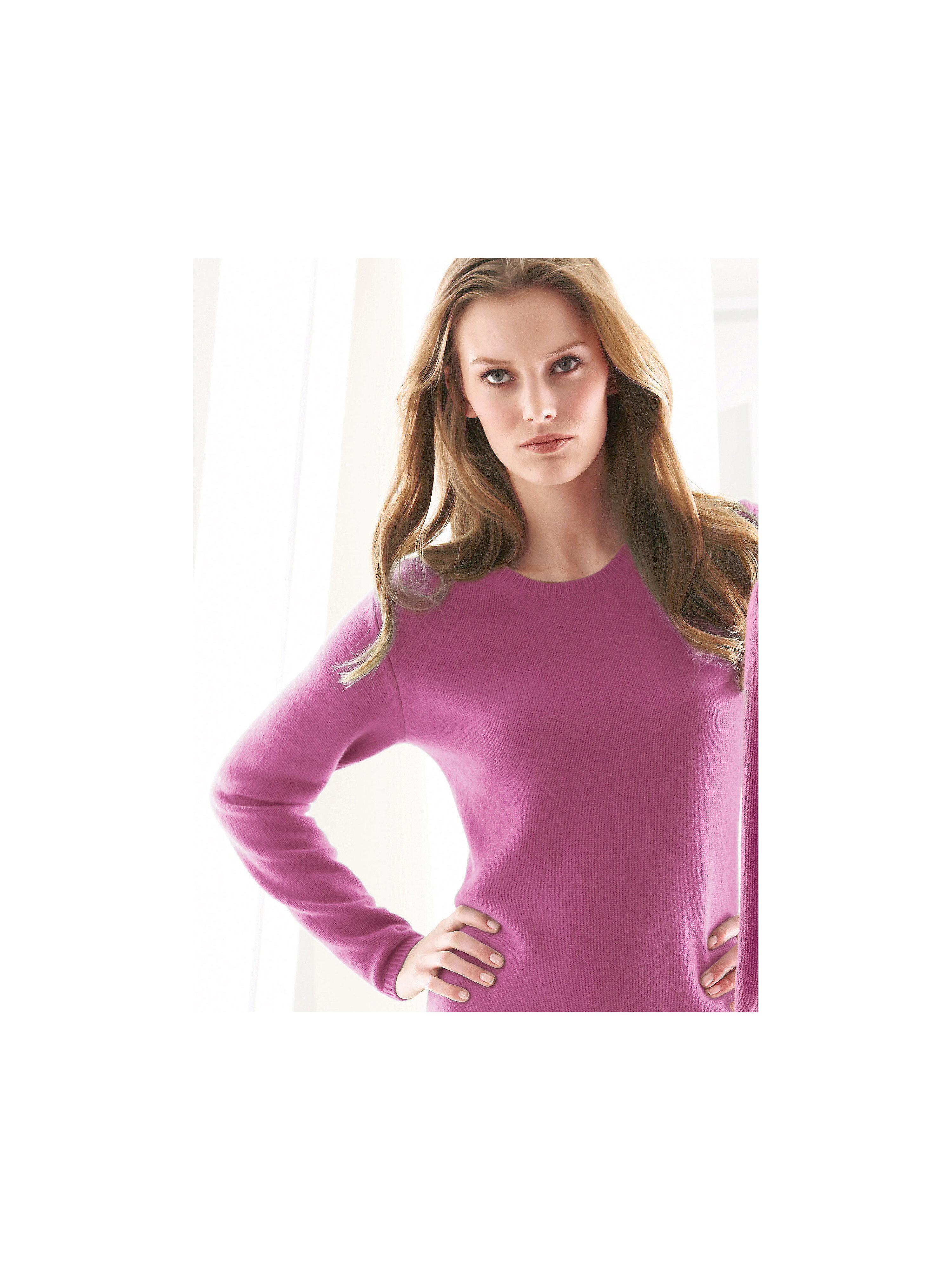 Image of Jumper in pure cashmere cashmere bright pink size: 20