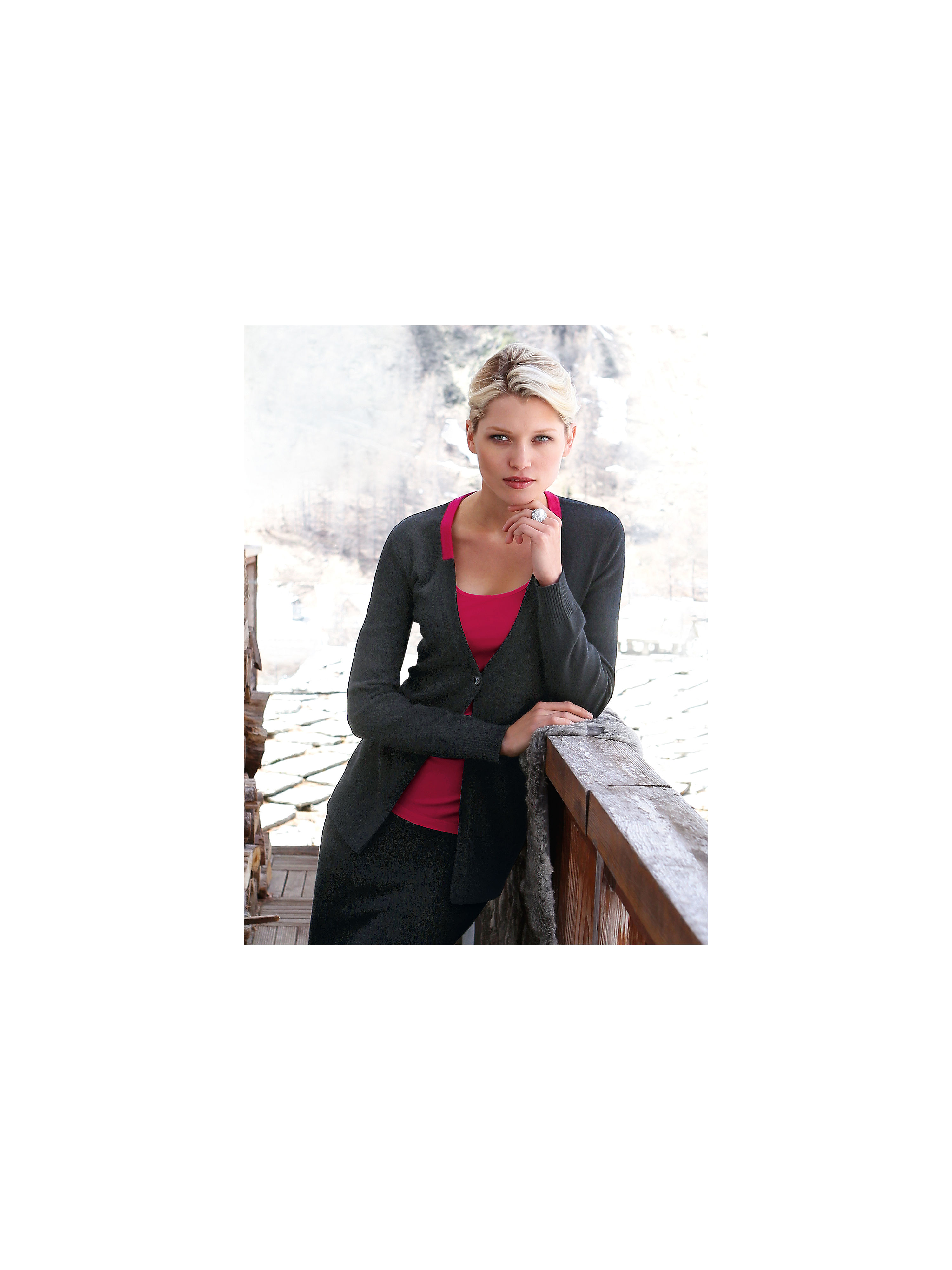 Image of Cardigan cashmere multicoloured size: 22