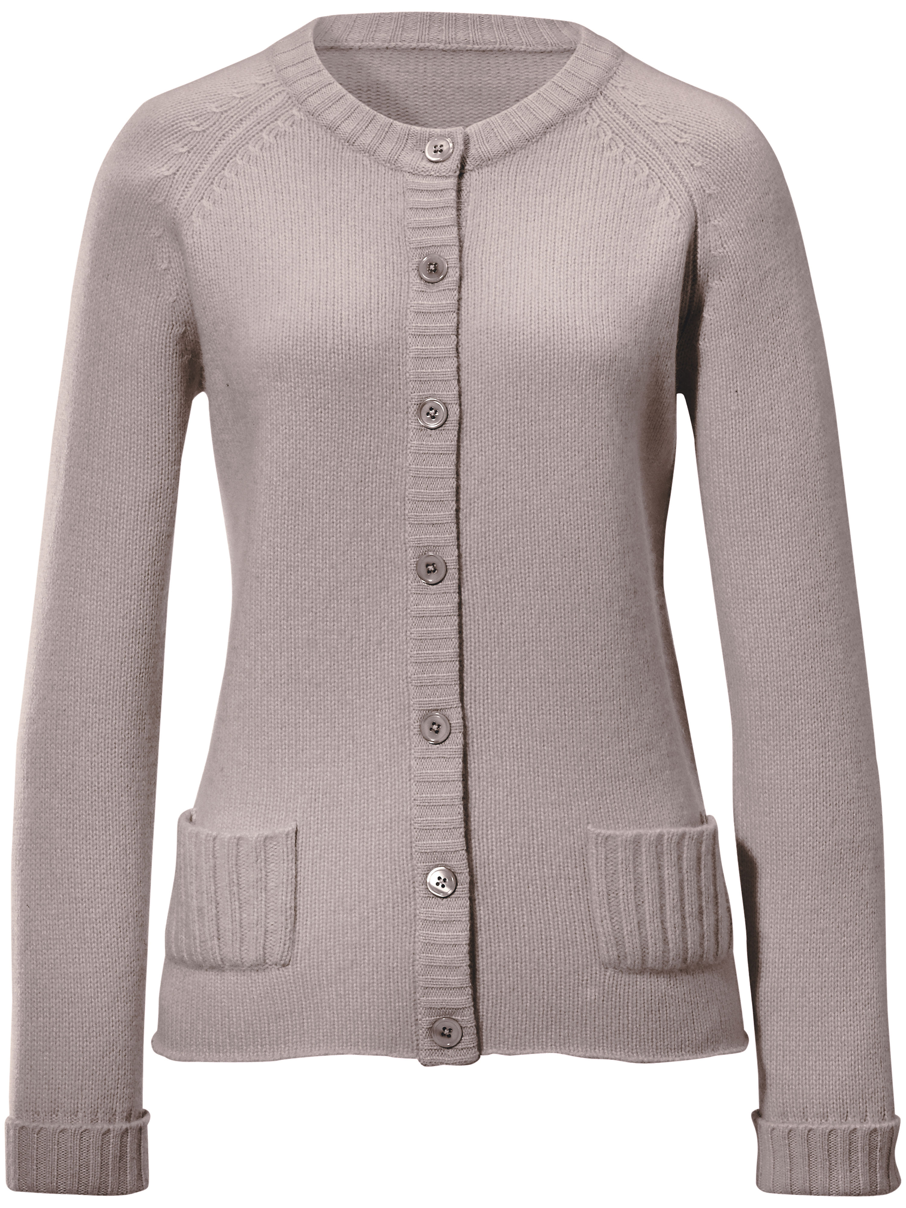 Image of Cardigan in 100% cashmere cashmere brown