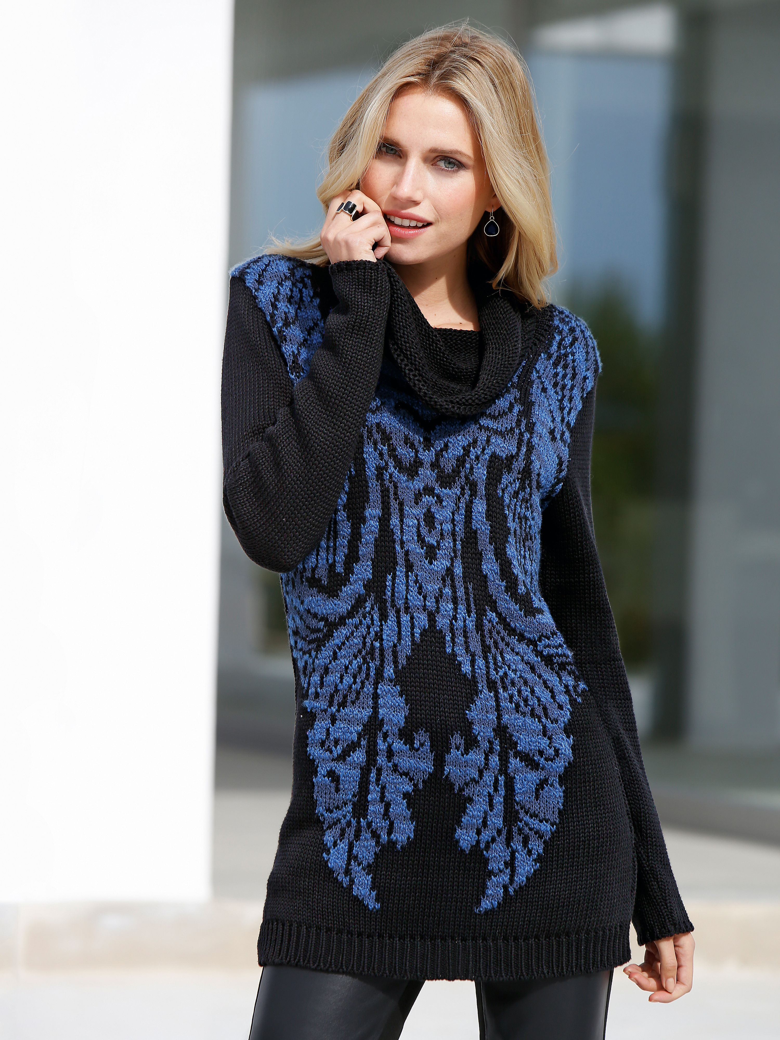 Image of Pullover in a longer cut Peter Hahn multicoloured