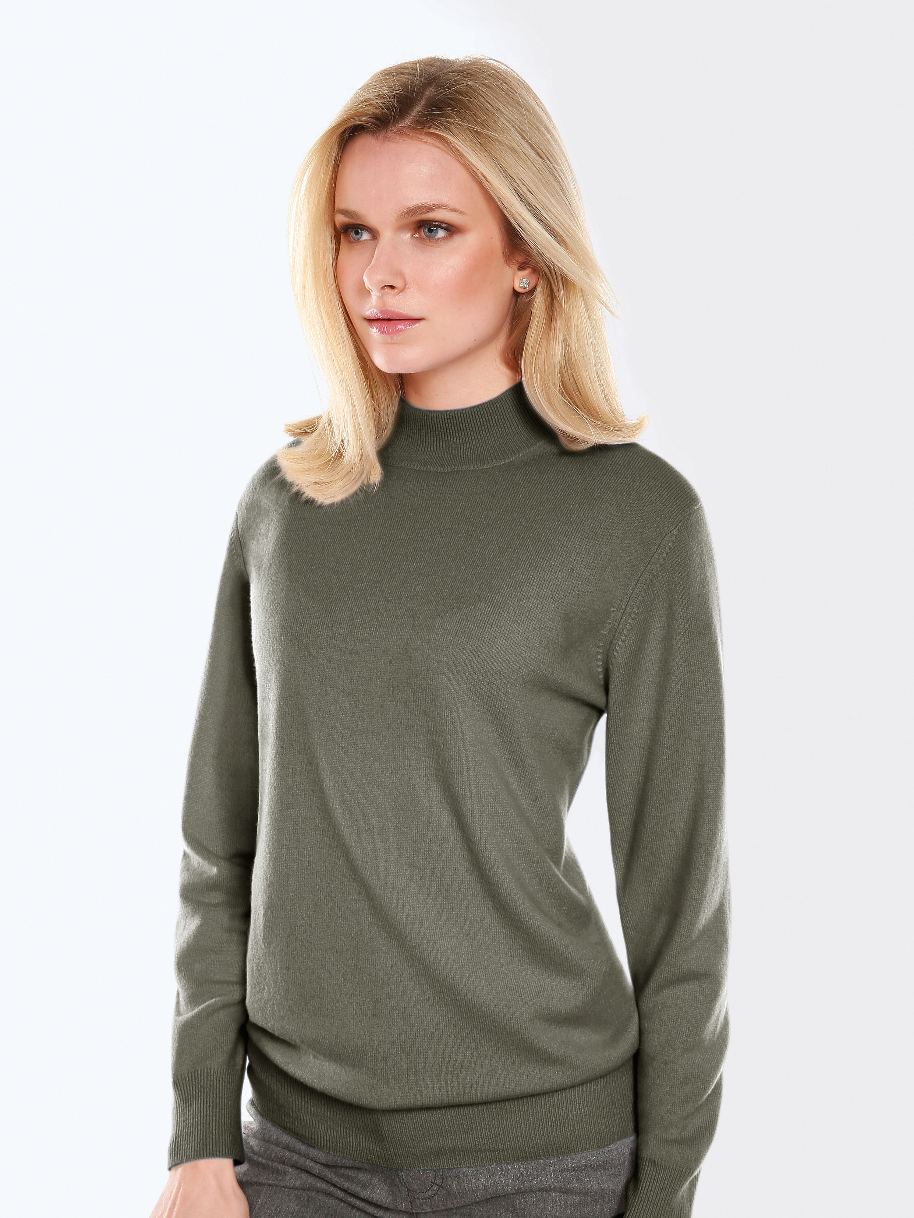 Image of Jumper in pure cashmere cashmere green size: 24