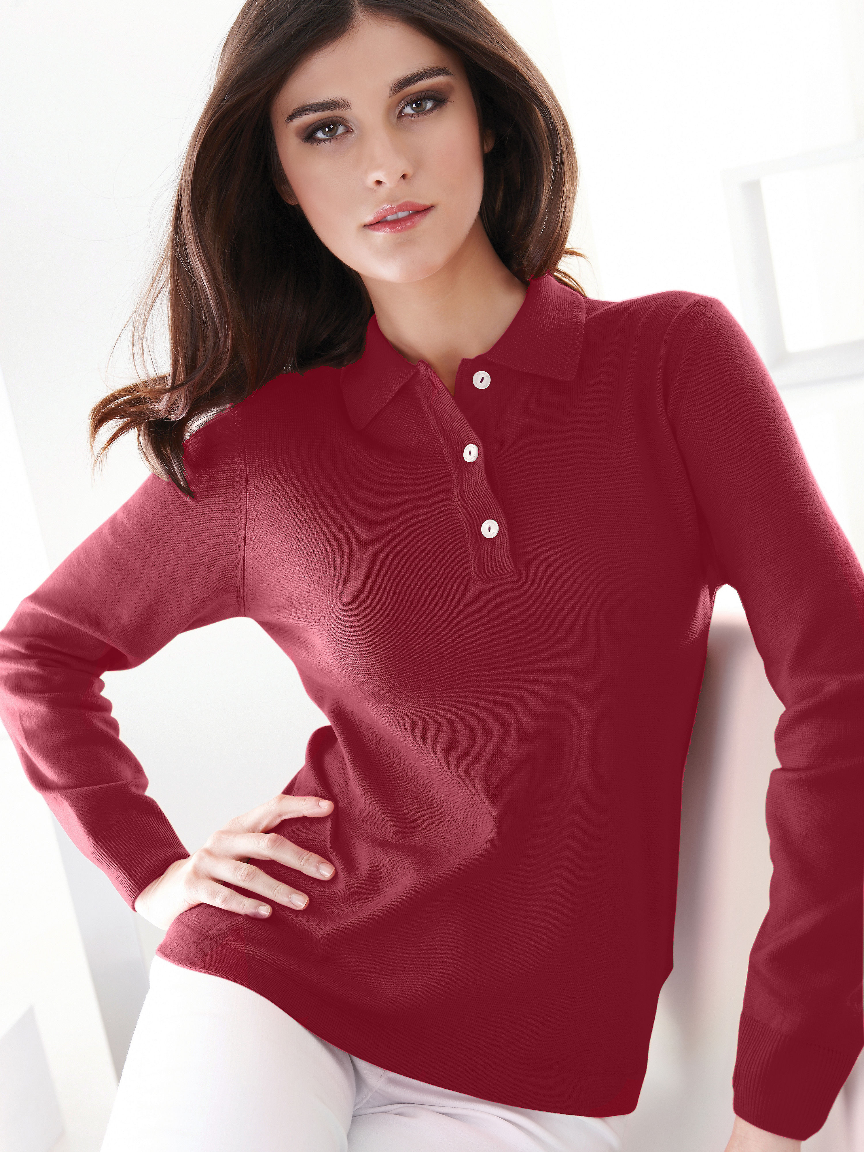 Image of Polo jumper Peter Hahn purple size: 20