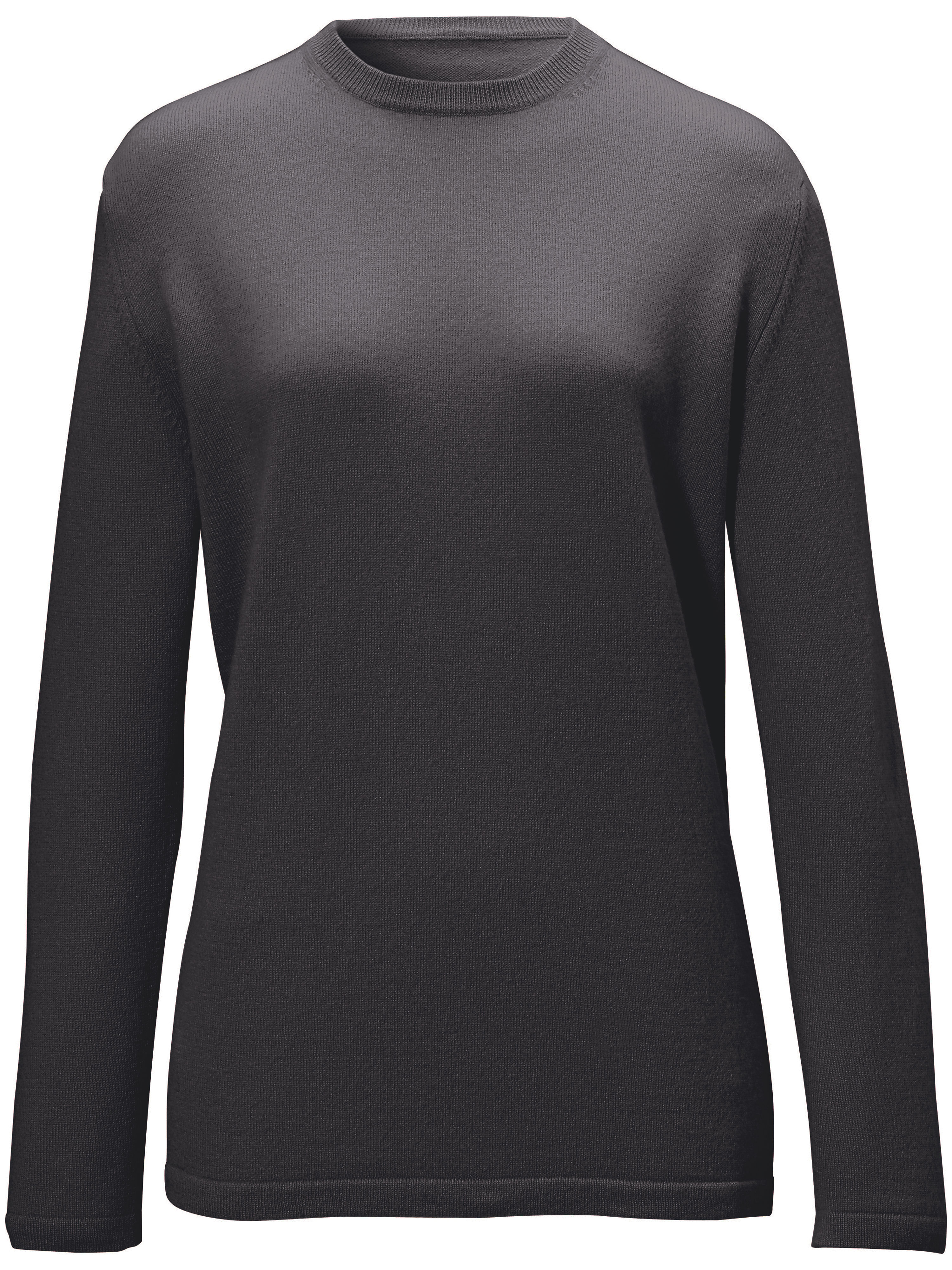 Image of Round neck jumper in pure cashmere cashmere grey size: 26