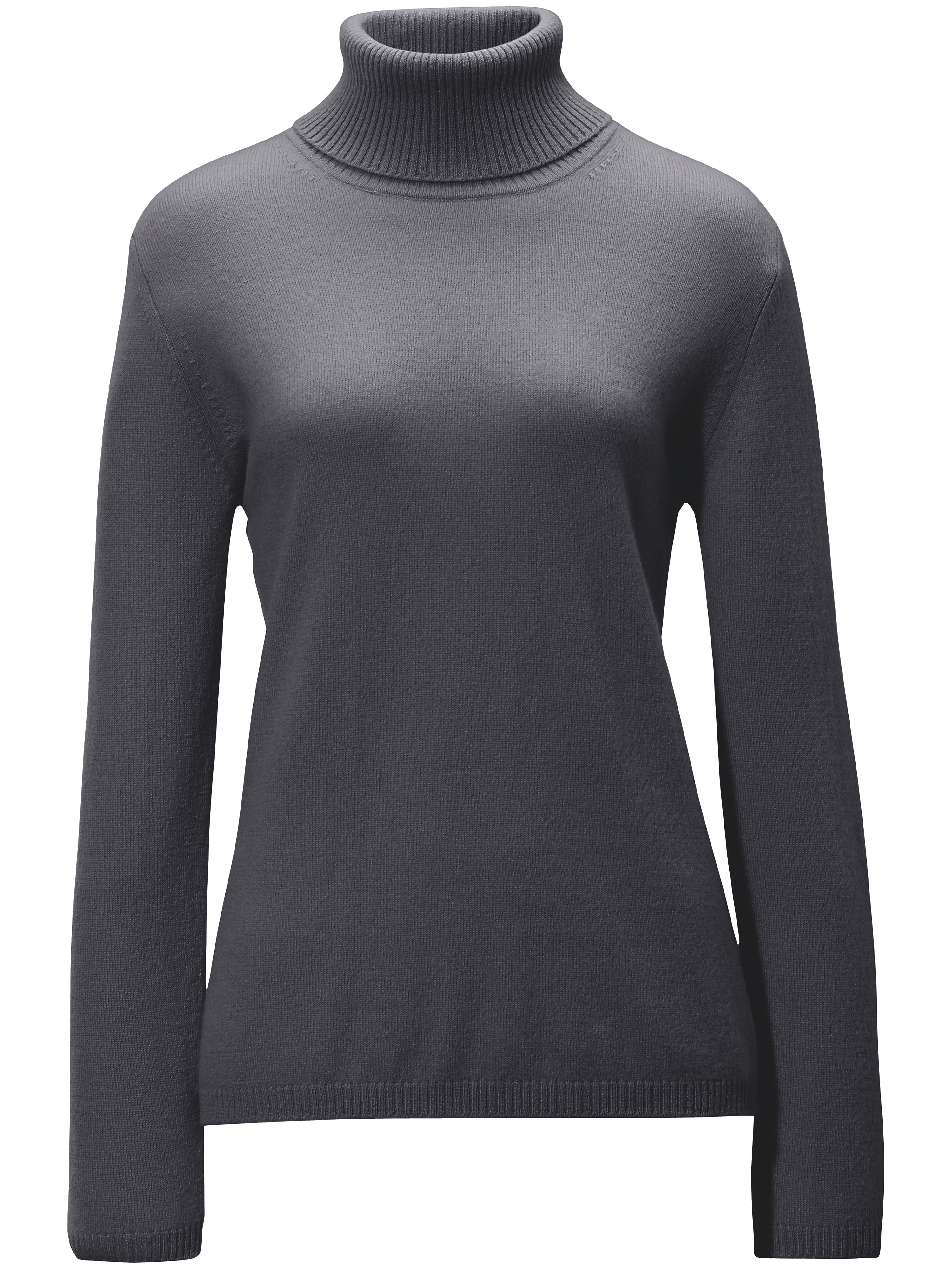 Image of Polo jumper in pure cashmere cashmere grey size: 10