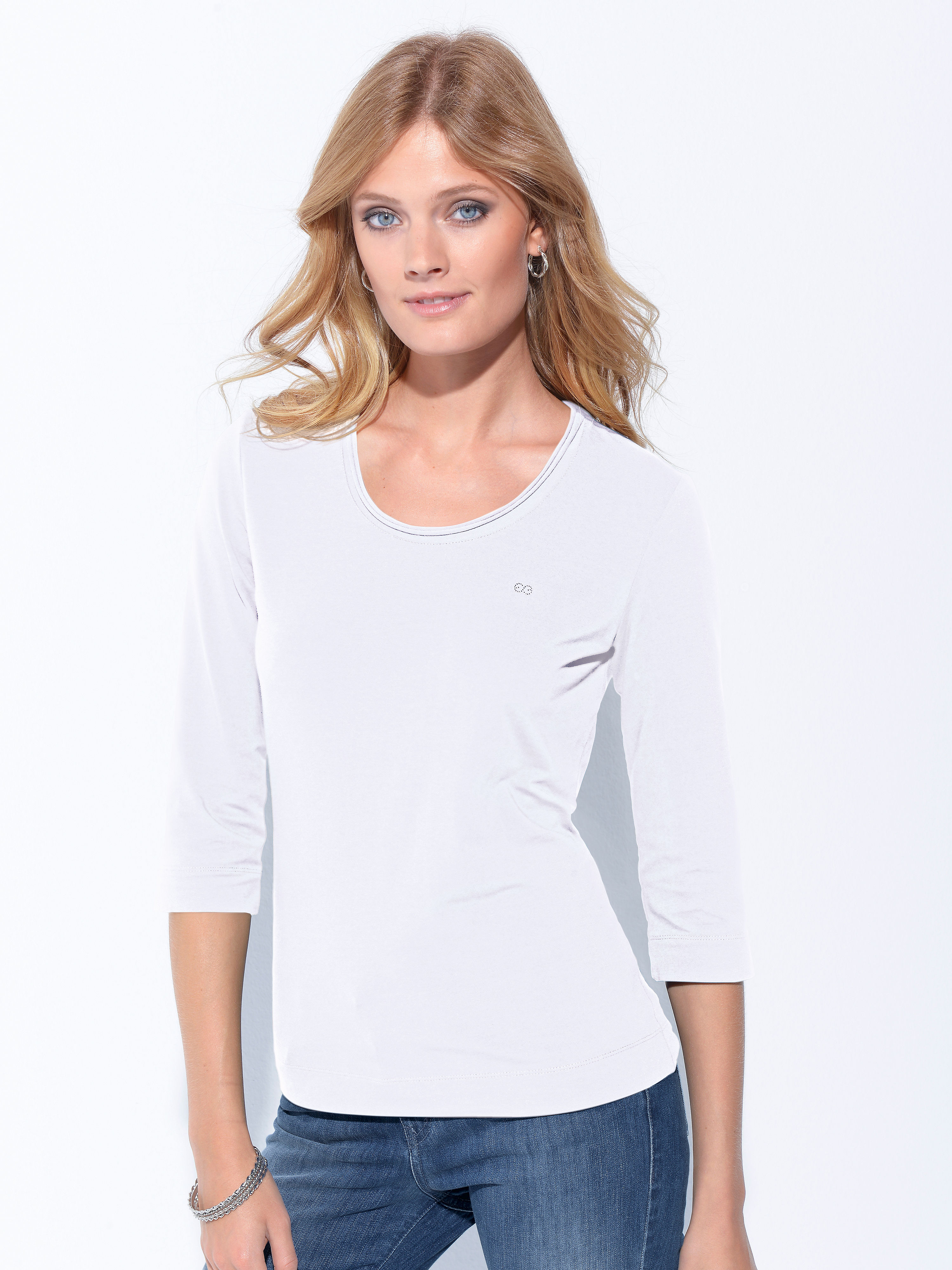 Image of Round neck top Escada Sport white