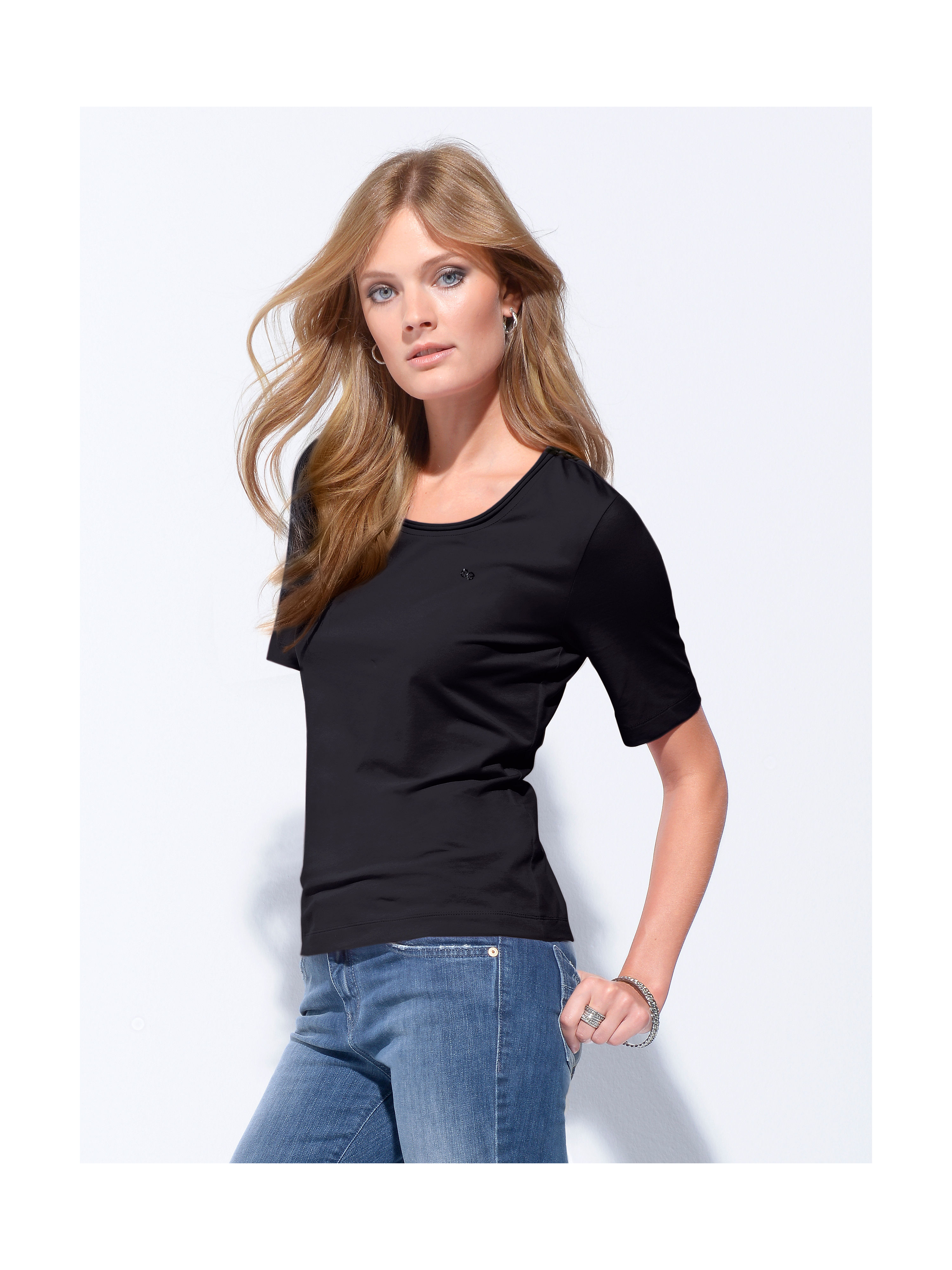 Image of Round neck top Escada Sport black