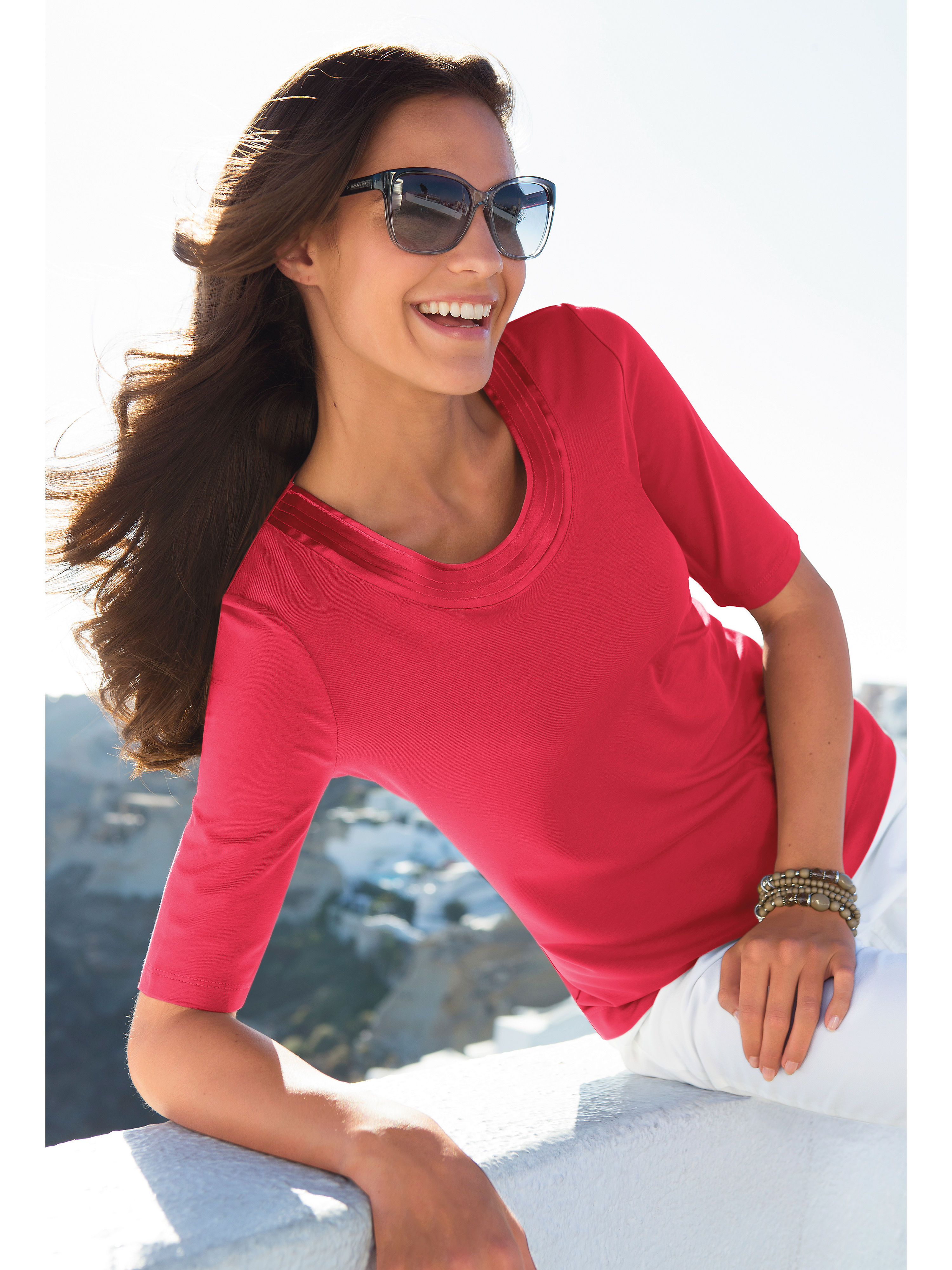 Image of Round neck top Peter Hahn red size: 26