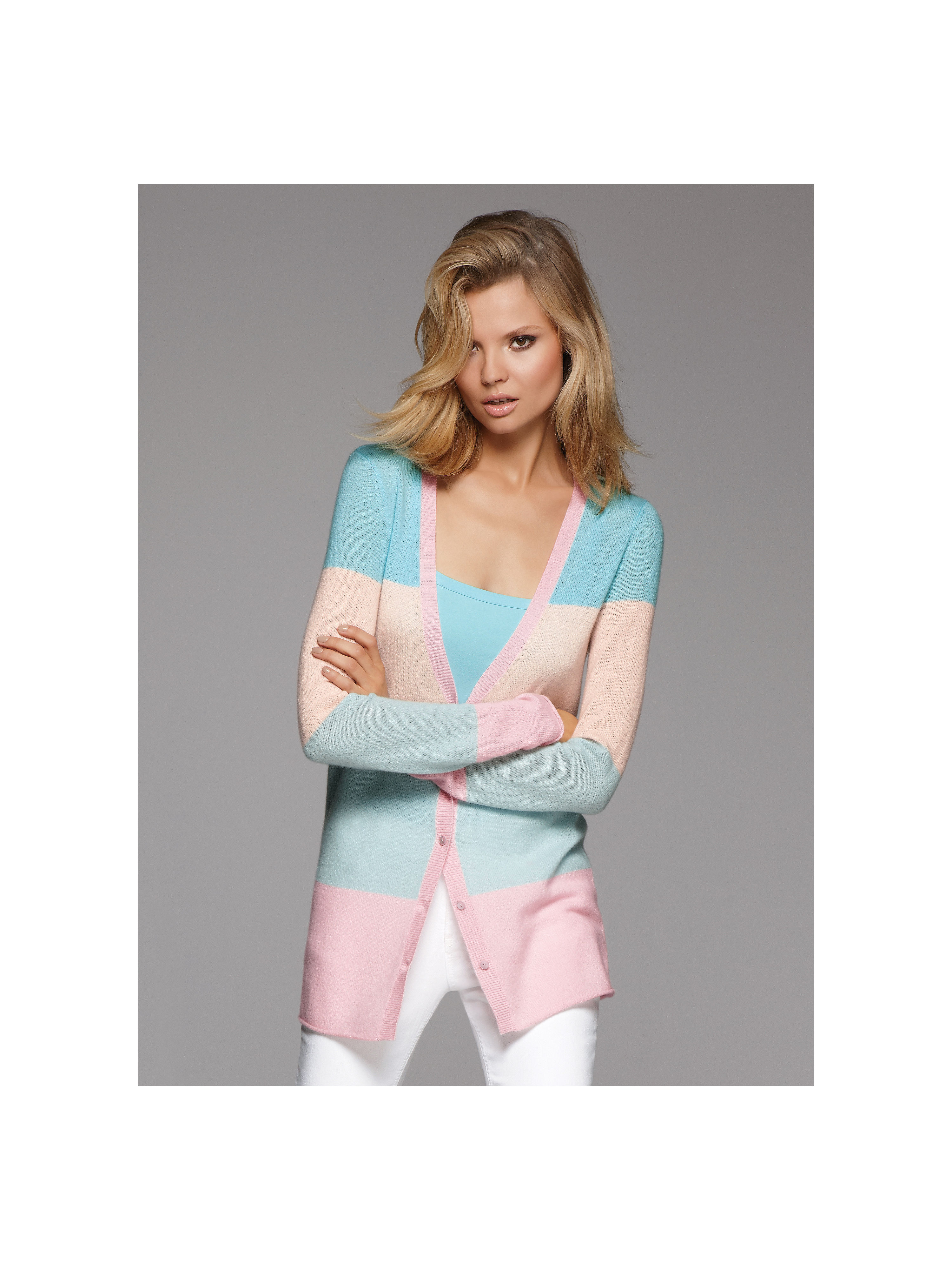 Image of Cardigan Looxent turquoise